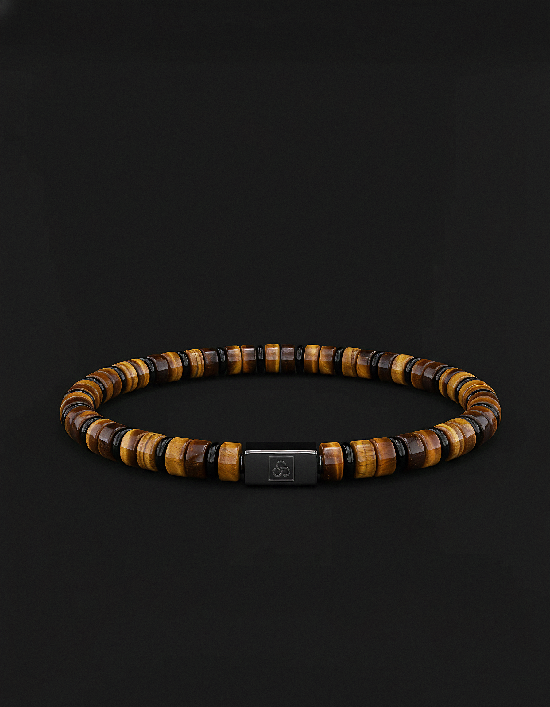Bracelet en Œil de Tigre 6mm | Entretoise #2