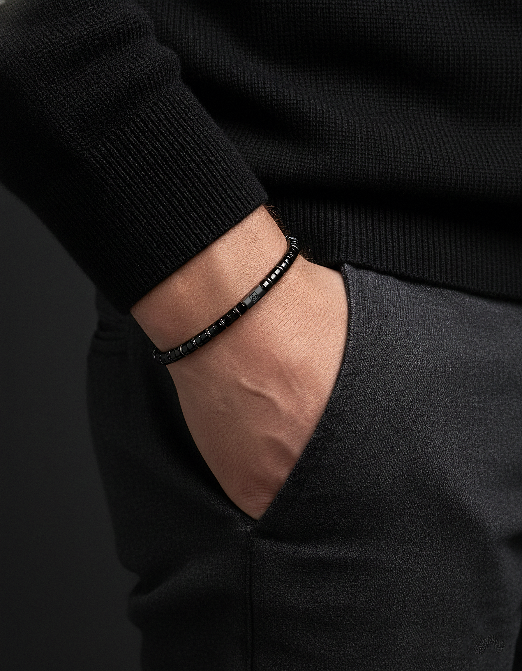 Pulsera de ónix de 6 mm | Espaciador #2