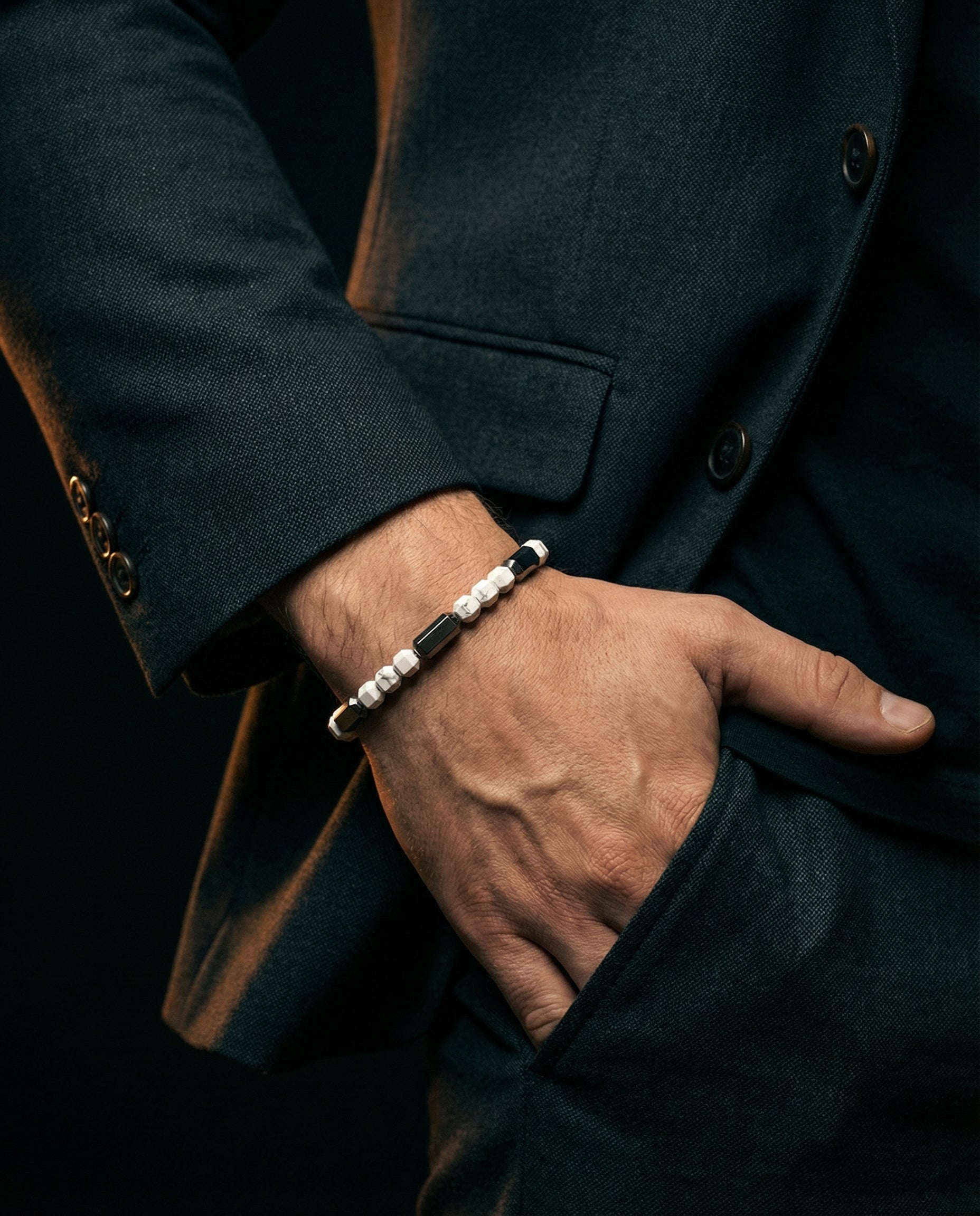 Howlite Bracelet #2 5mm | Kubic