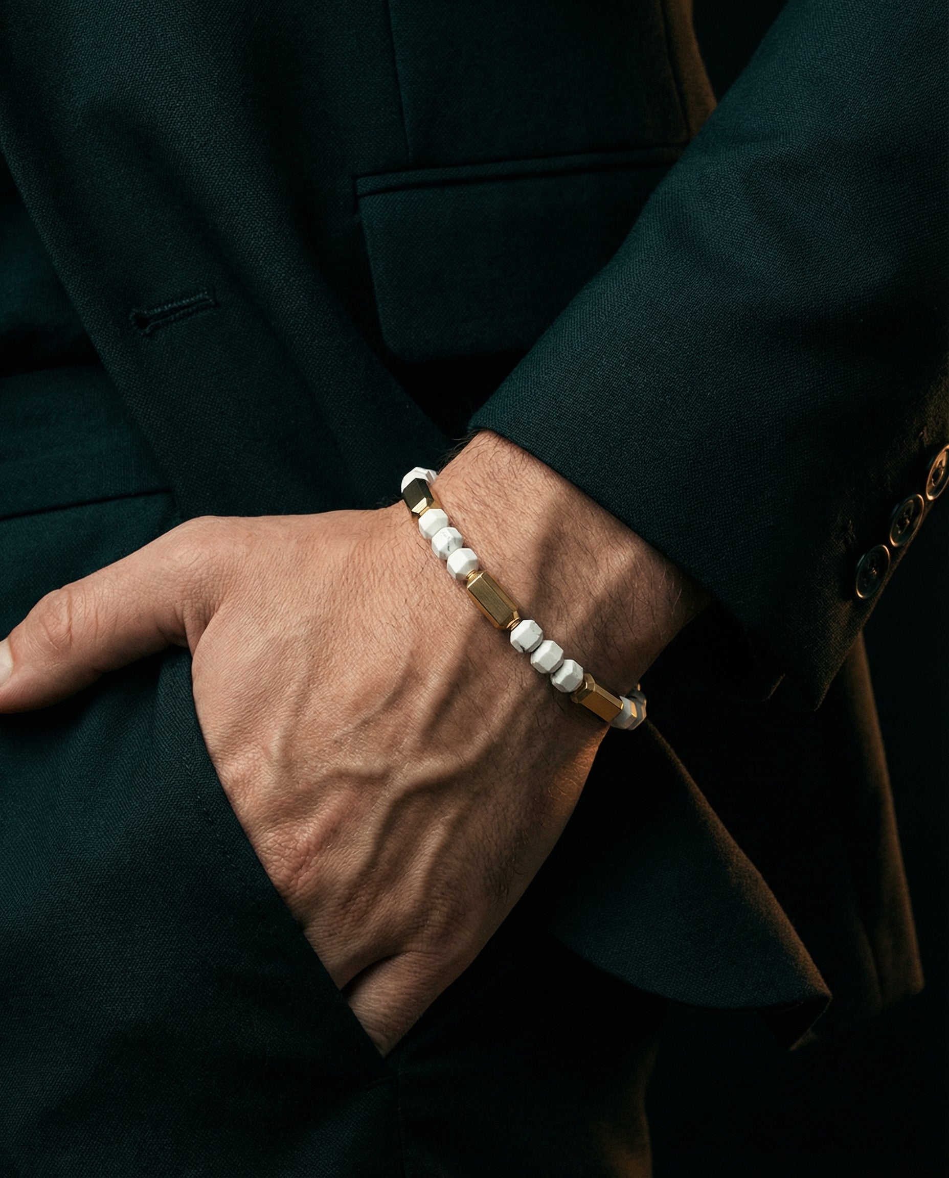 Howlite Bracelet #2 5mm | Kubic