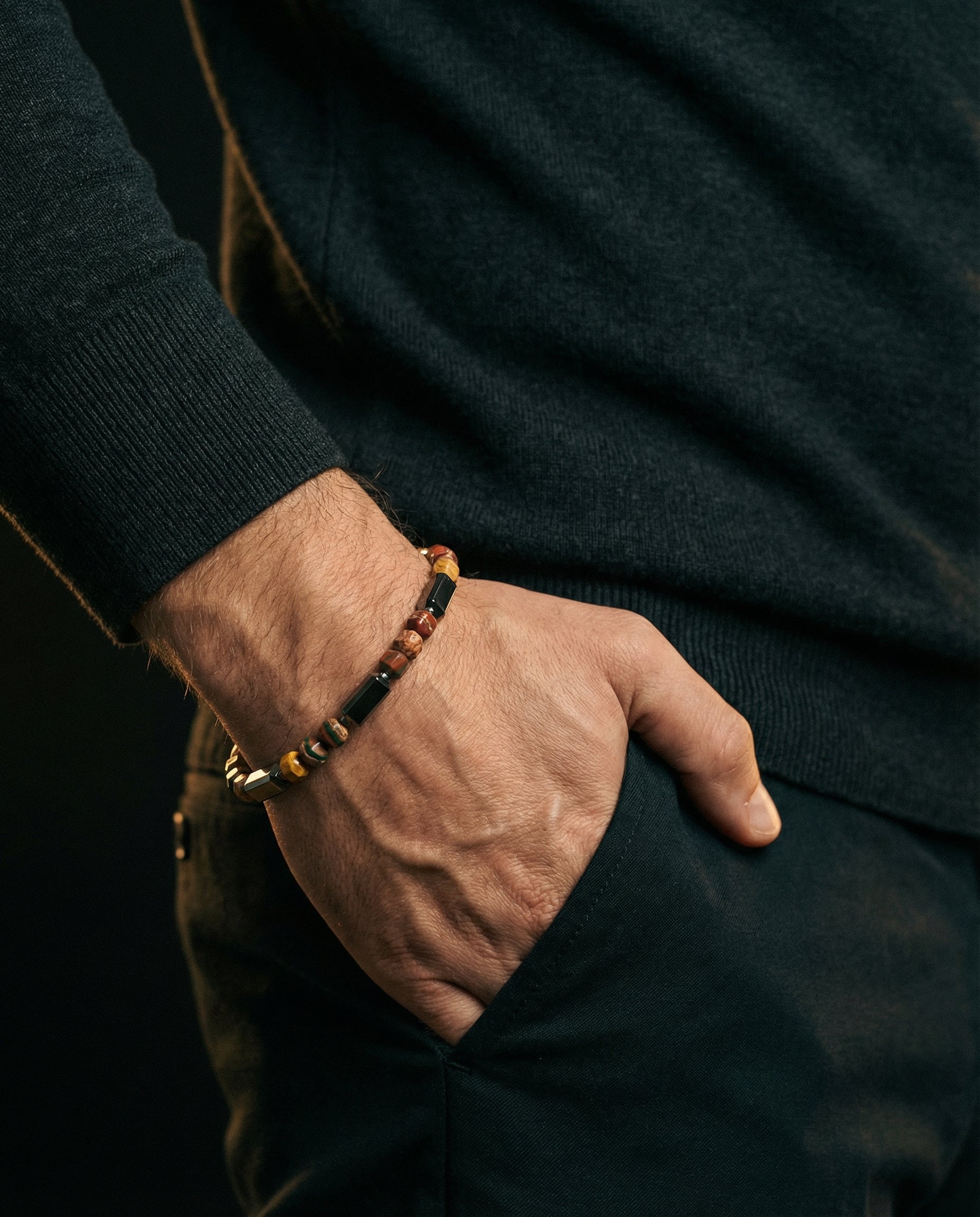 Red Picasso Bracelet #2 5mm | Kubic