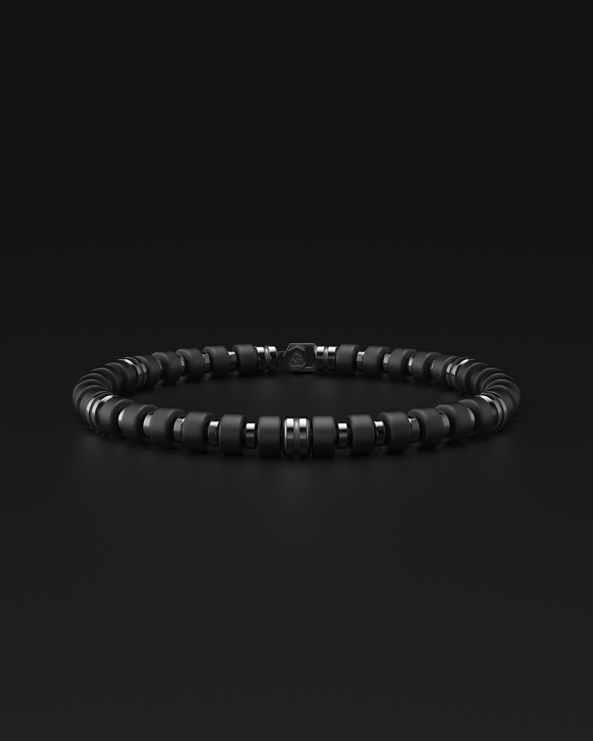 Bracelet en onyx mat 6 mm | Entretoise Premium