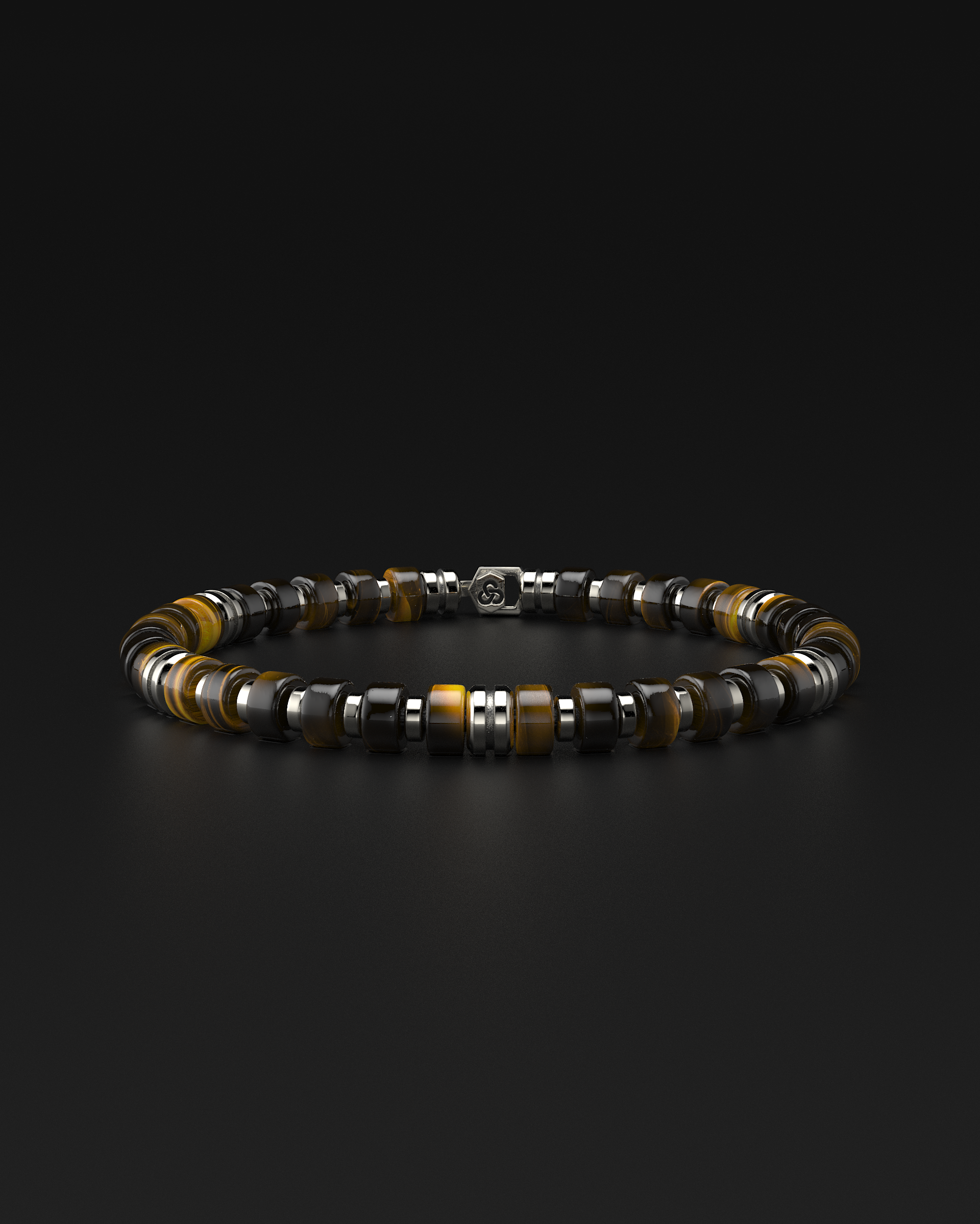 Bracciale Occhio Di Tigre 6mm | Distanziatore premium