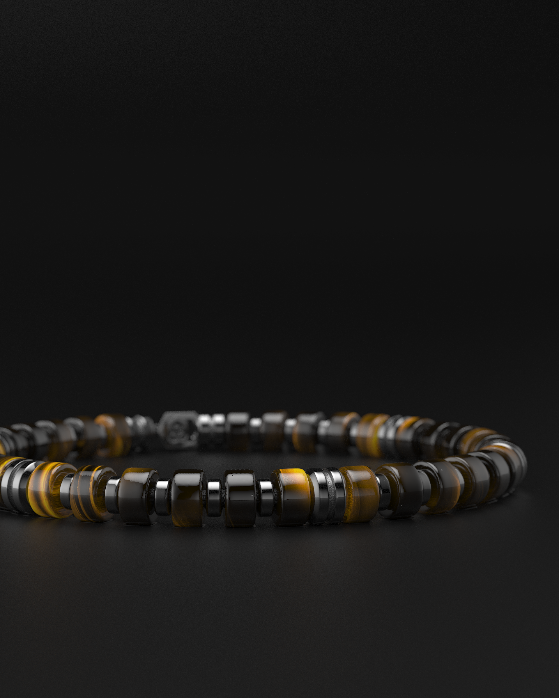 Bracciale Occhio Di Tigre 6mm | Distanziatore premium