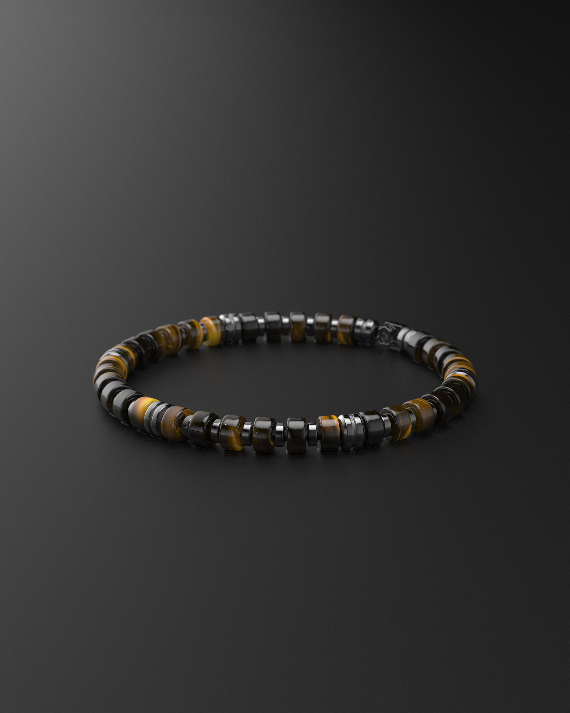 Bracciale Occhio Di Tigre 6mm | Distanziatore premium