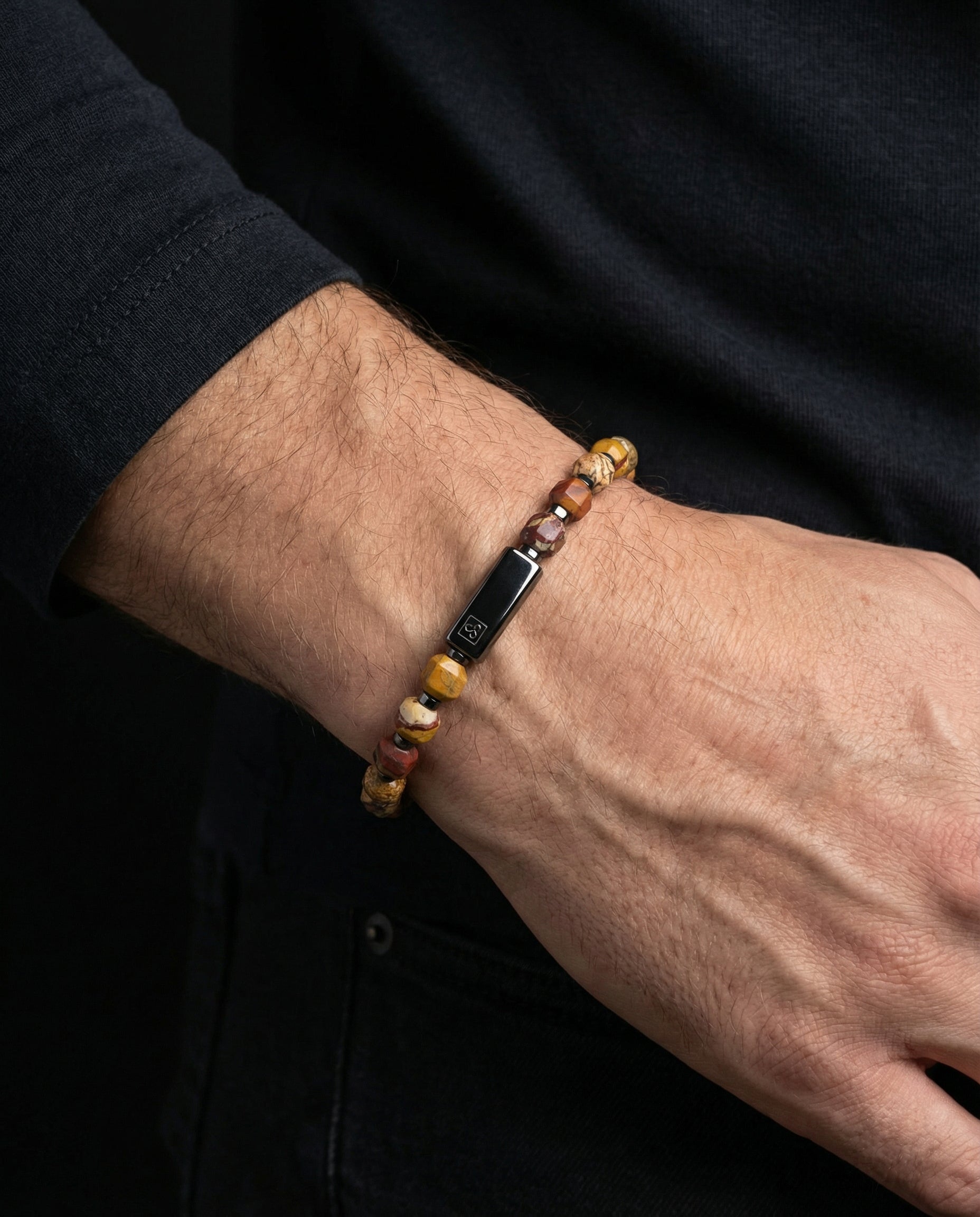 Red Picasso Bracelet 5mm | Kubic