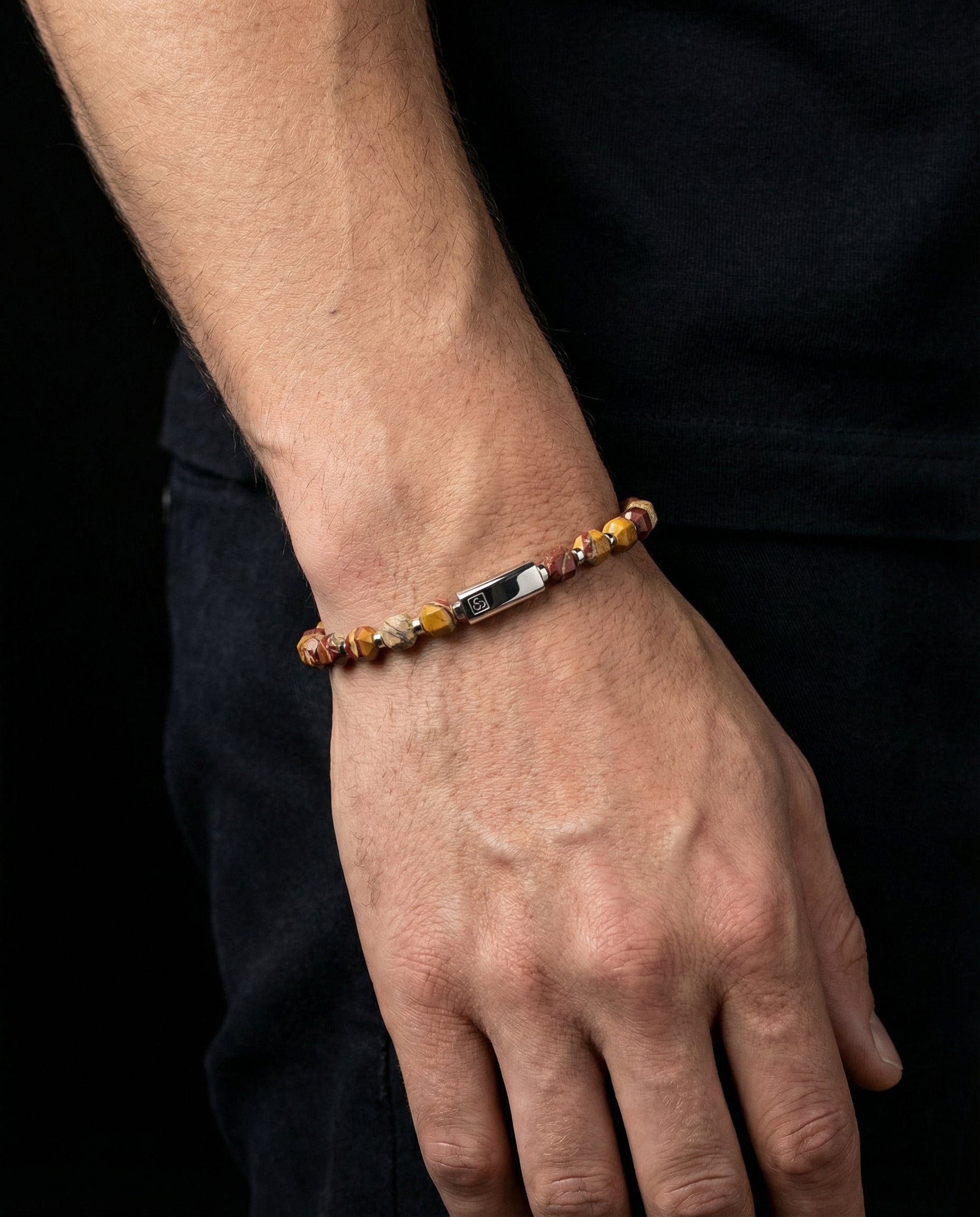 Red Picasso Bracelet 5mm | Kubic