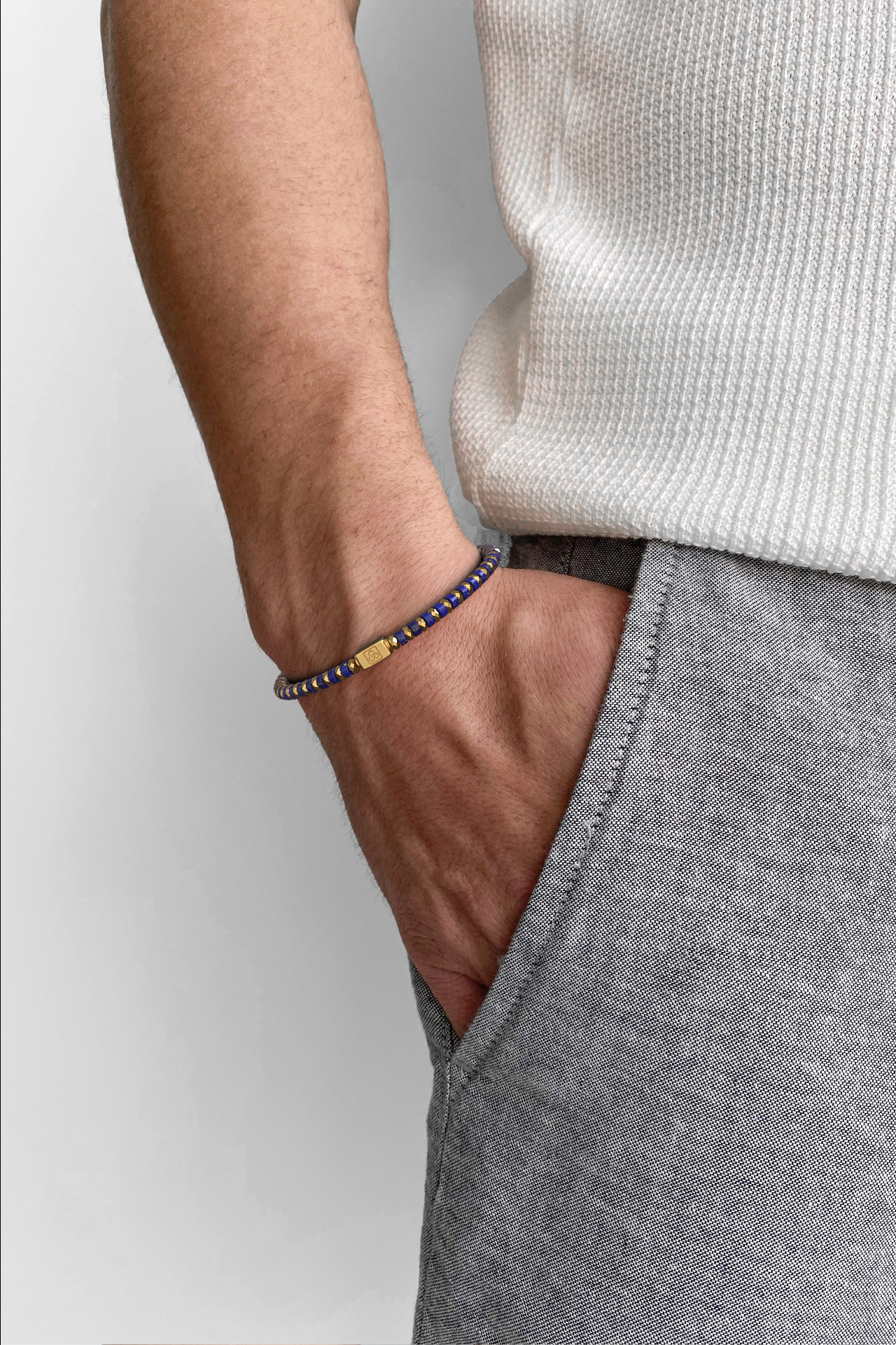 Lapis Lazuli Bracelet 4mm | Spacer