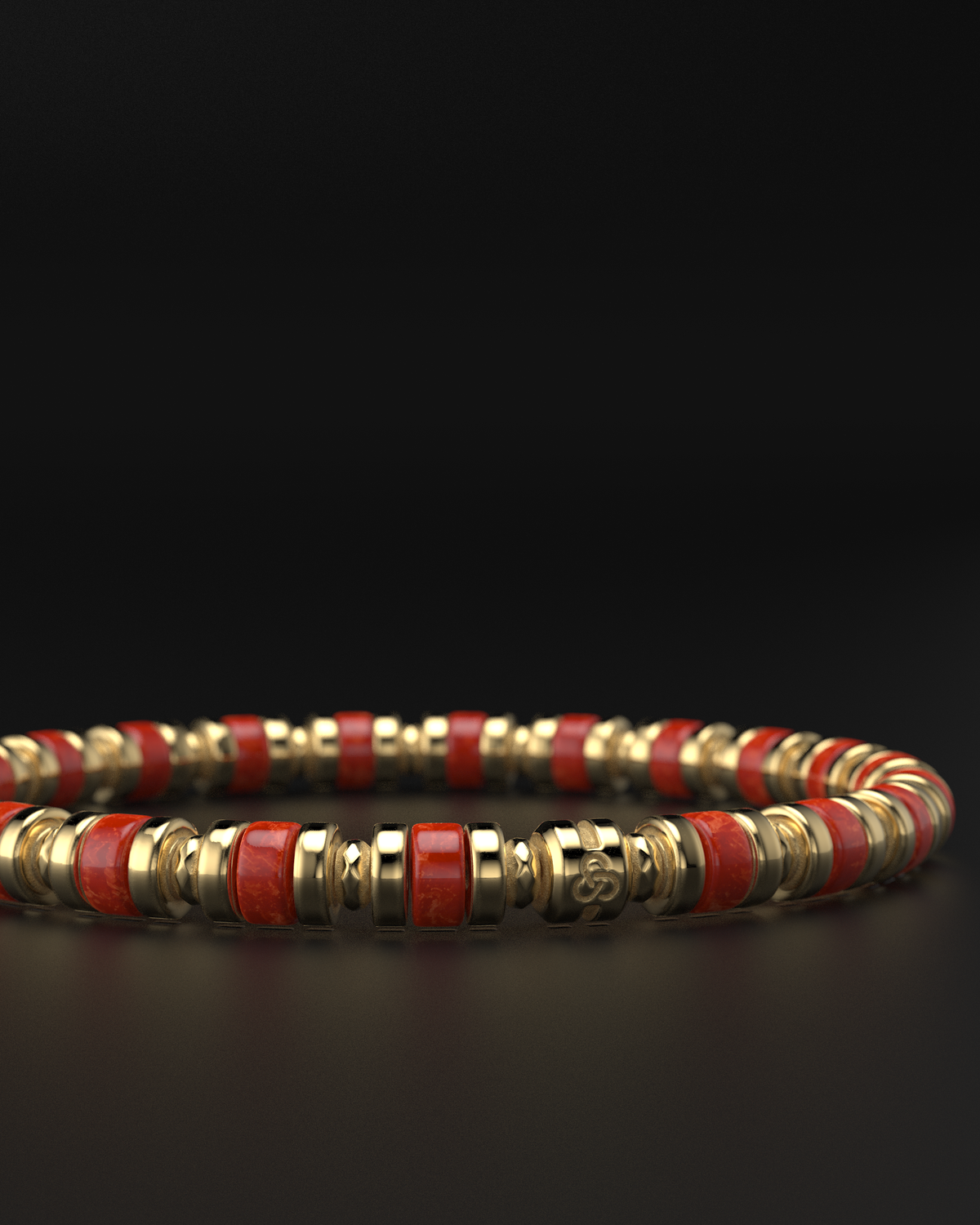 Red Jade Bracelet 6mm | Spacer – Strength and Passion