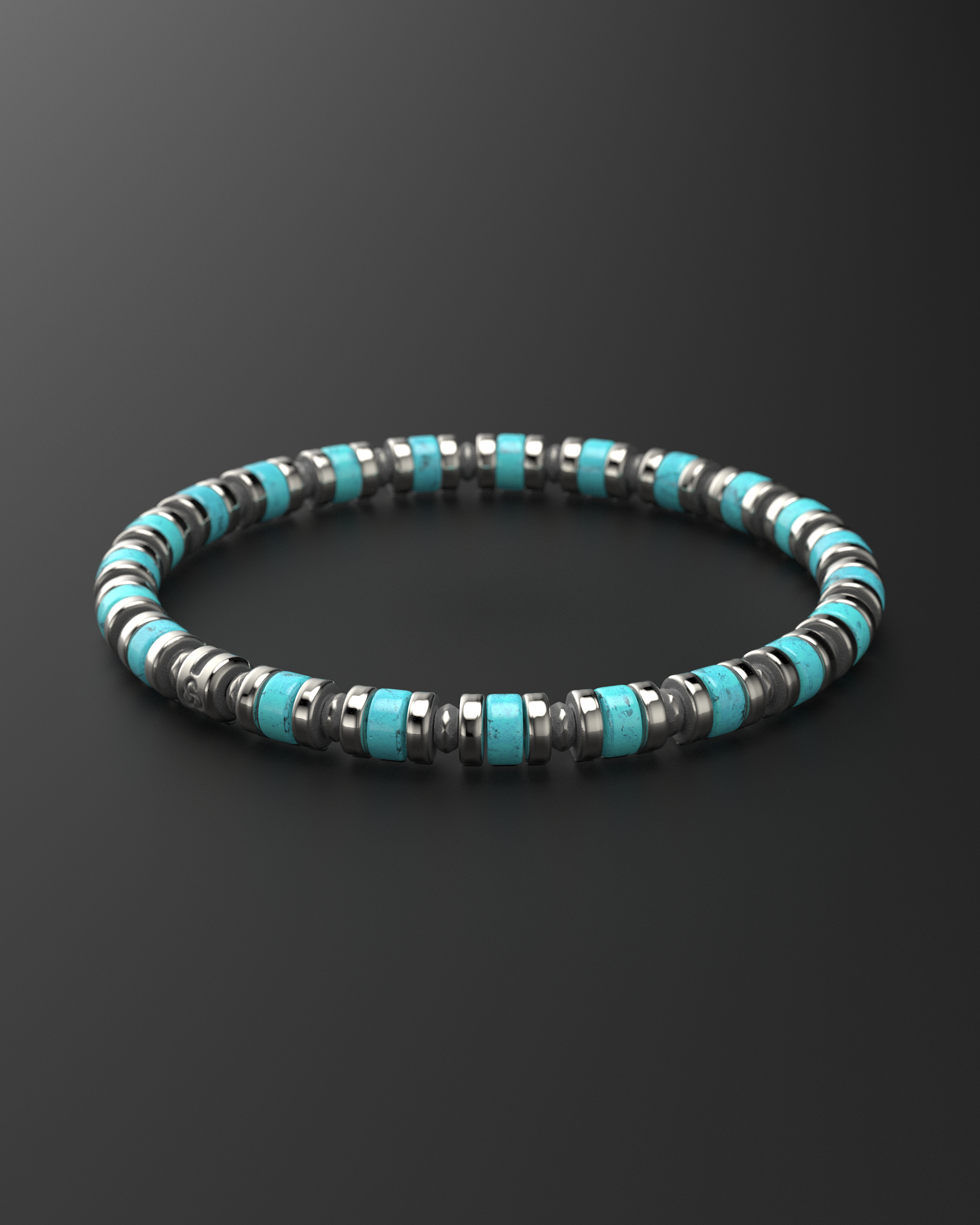 Bracelet Turquoise 6mm | Entretoise