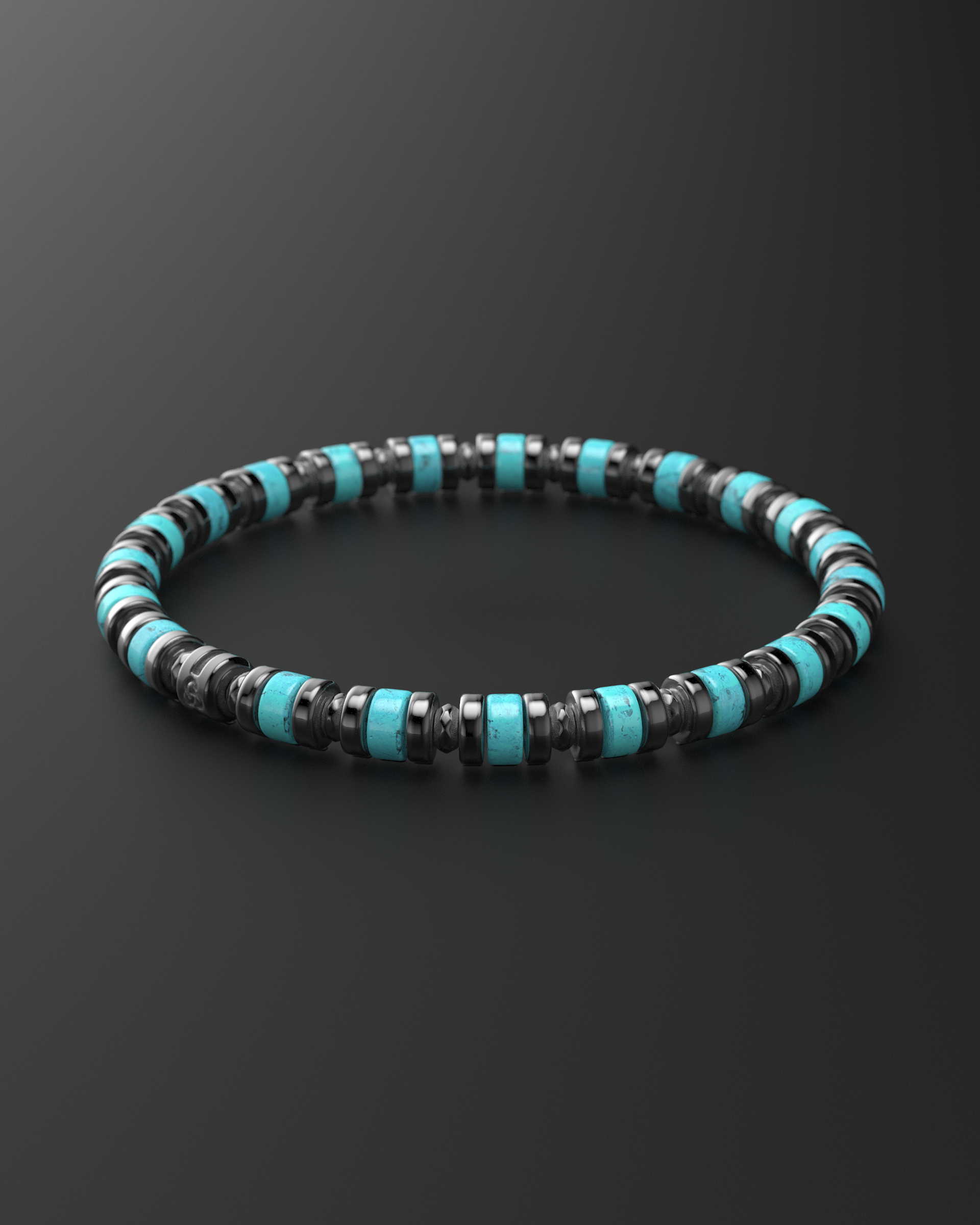 Bracelet Turquoise 6mm | Entretoise