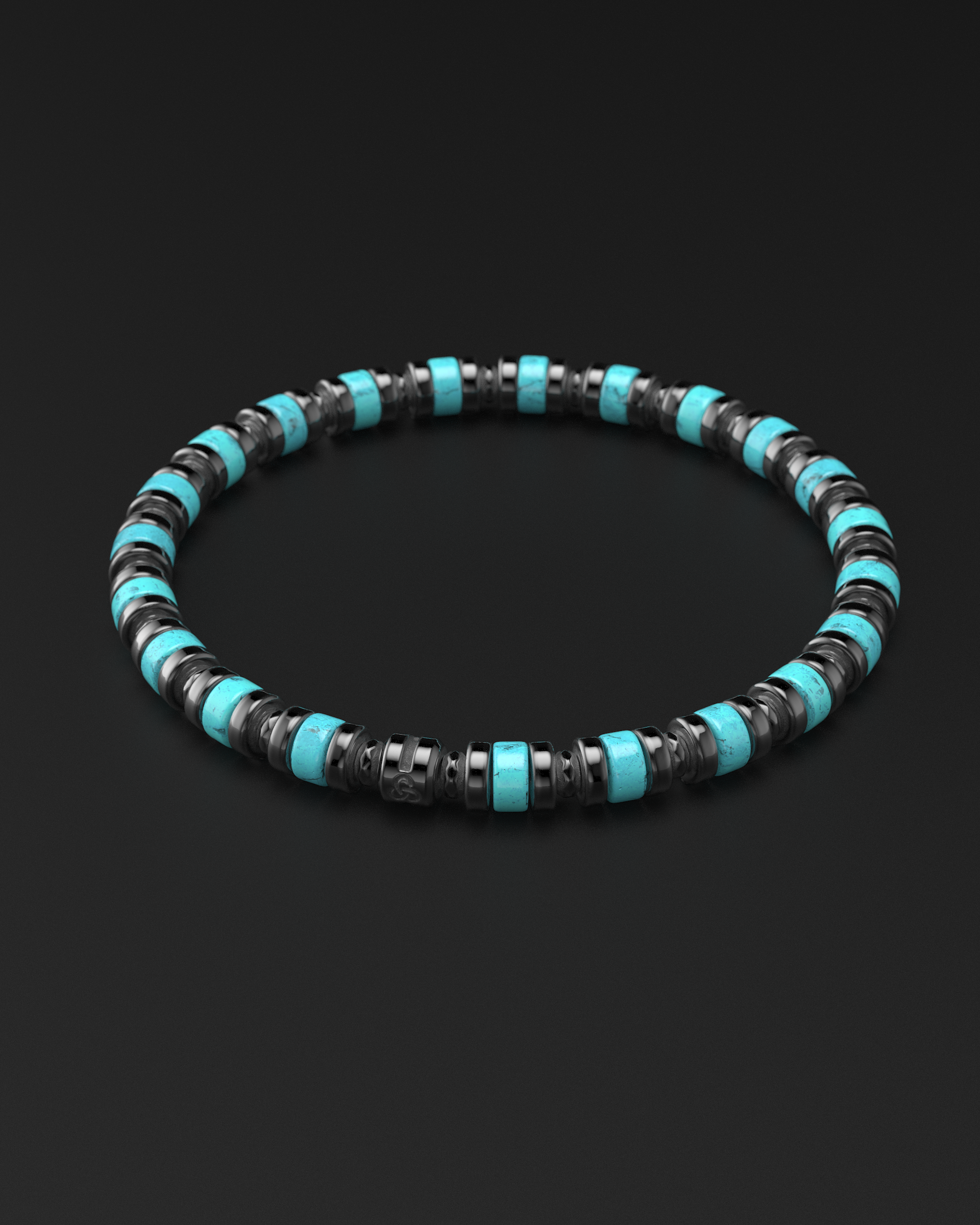 Bracelet Turquoise 6mm | Entretoise