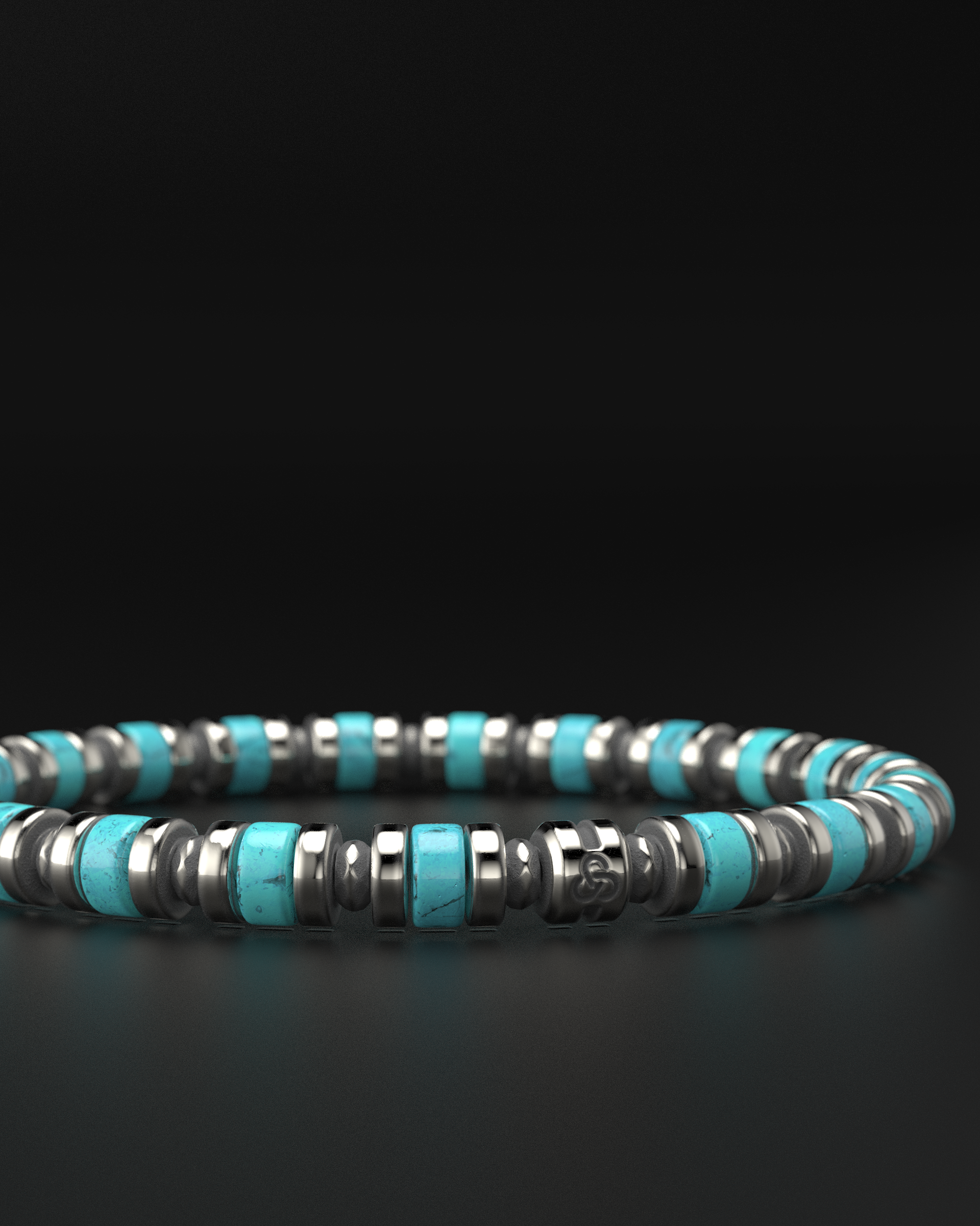 Bracelet Turquoise 6mm | Entretoise