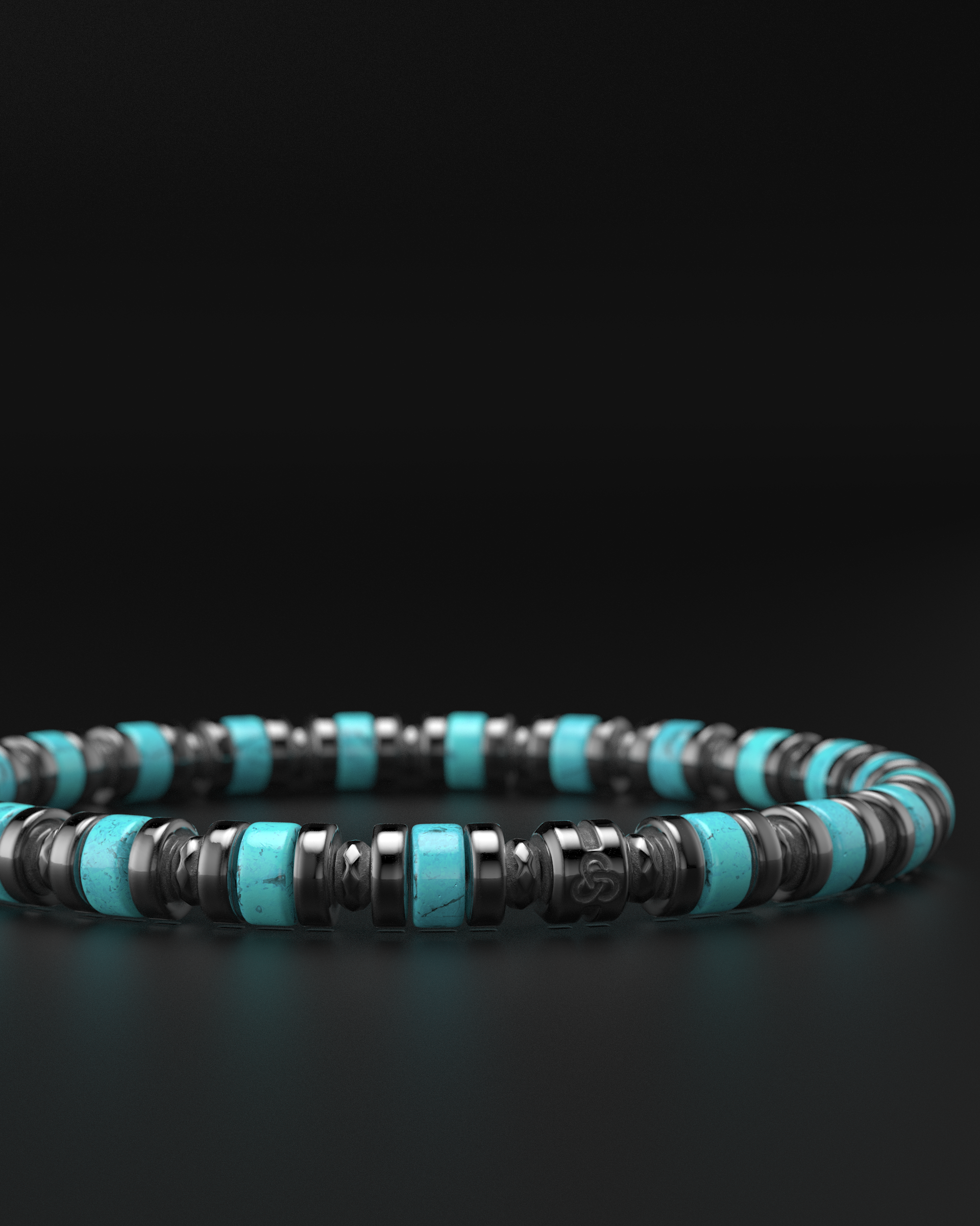 Bracelet Turquoise 6mm | Entretoise