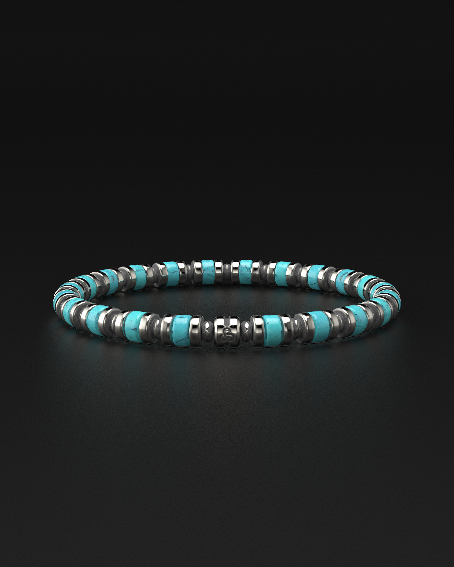 Bracelet Turquoise 6mm | Entretoise