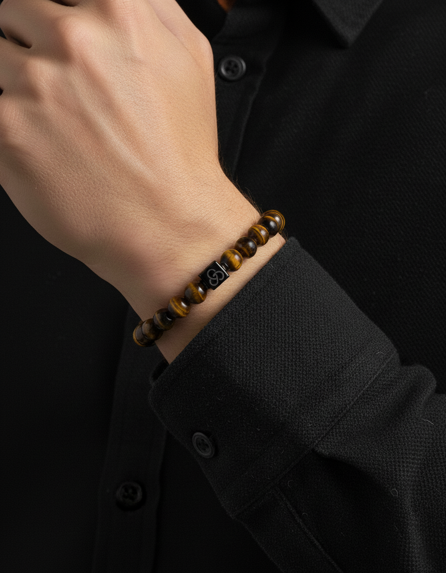 Tigerauge Armband 8mm | Essentiell