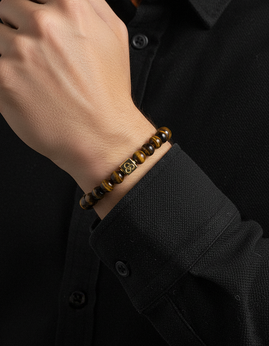 Tigerauge Armband 8mm | Essentiell