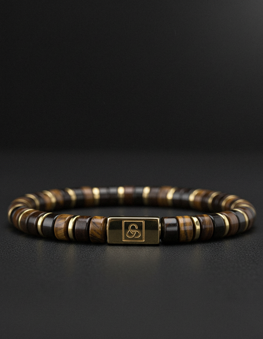 Tigerauge Armband 6mm | Abstandshalter Nr. 2