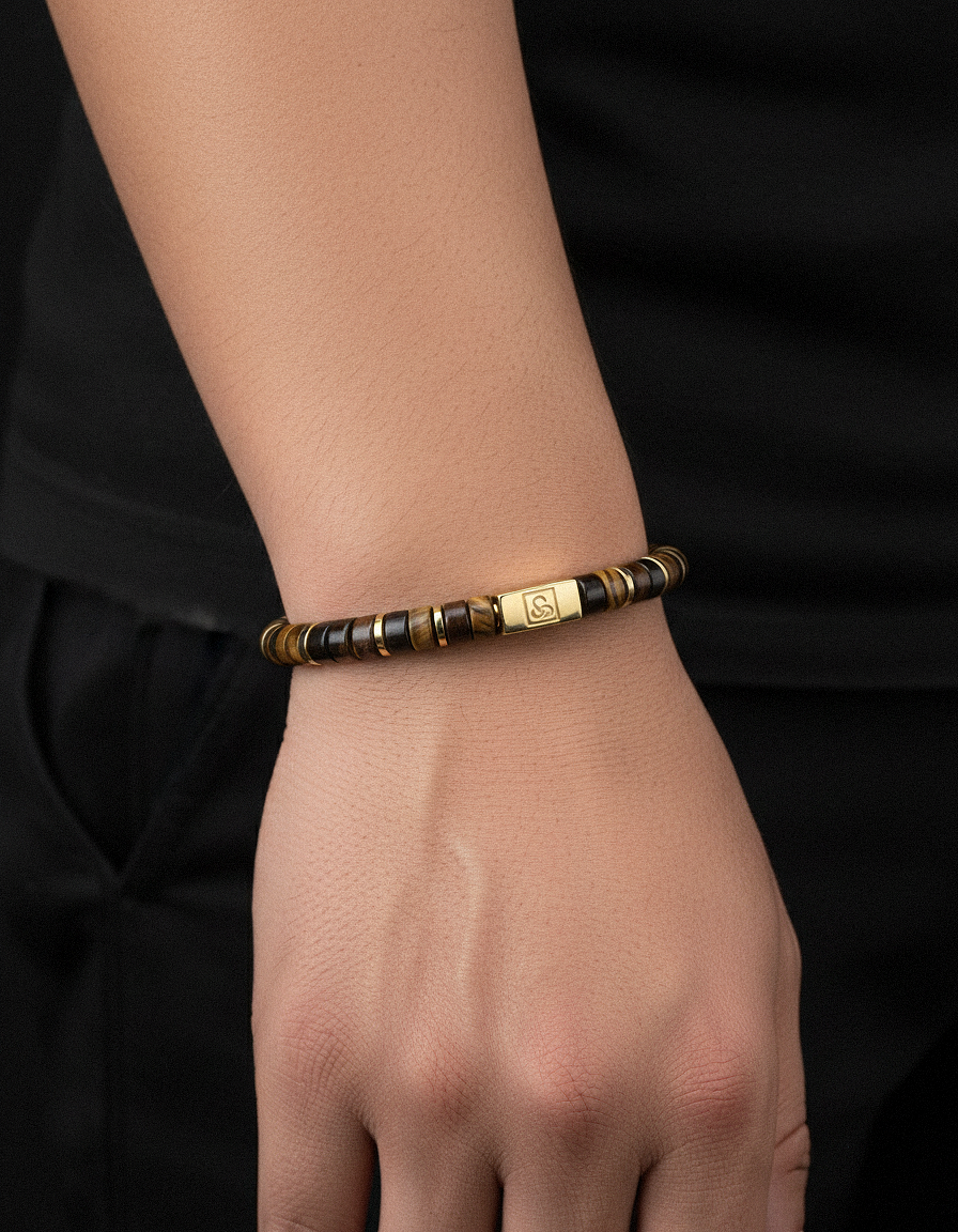 Tigerauge Armband 6mm | Abstandshalter Nr. 2