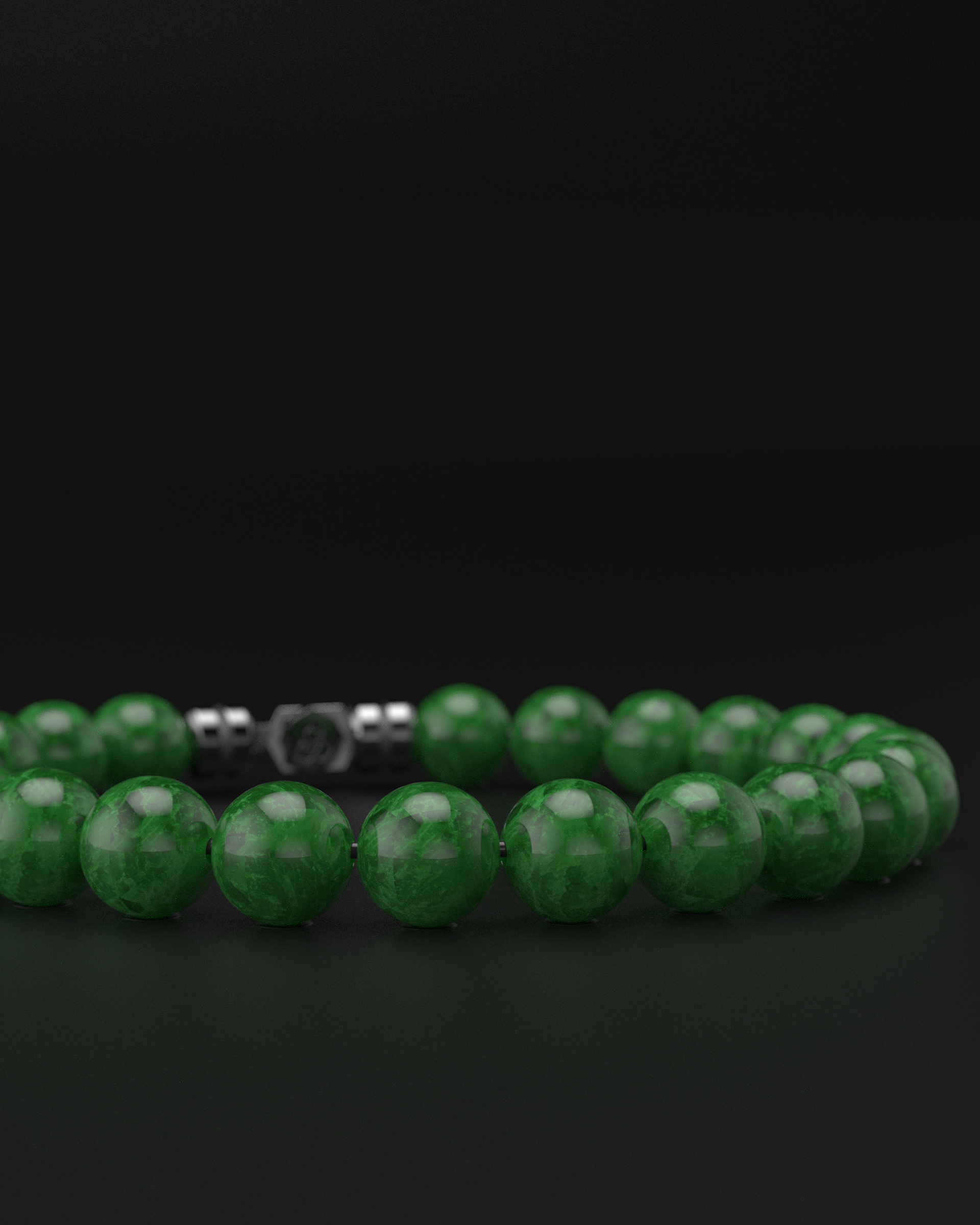 Pulsera de Jade Esmeralda 8mm | Vértice