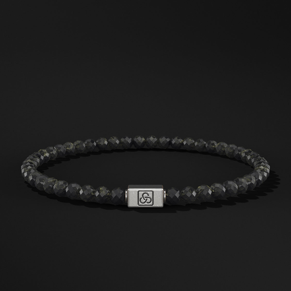 Essential Faceted Silver Bracelet 4mm
