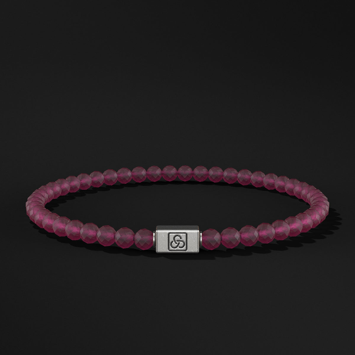 Essential Faceted Silver Bracelet 4mm