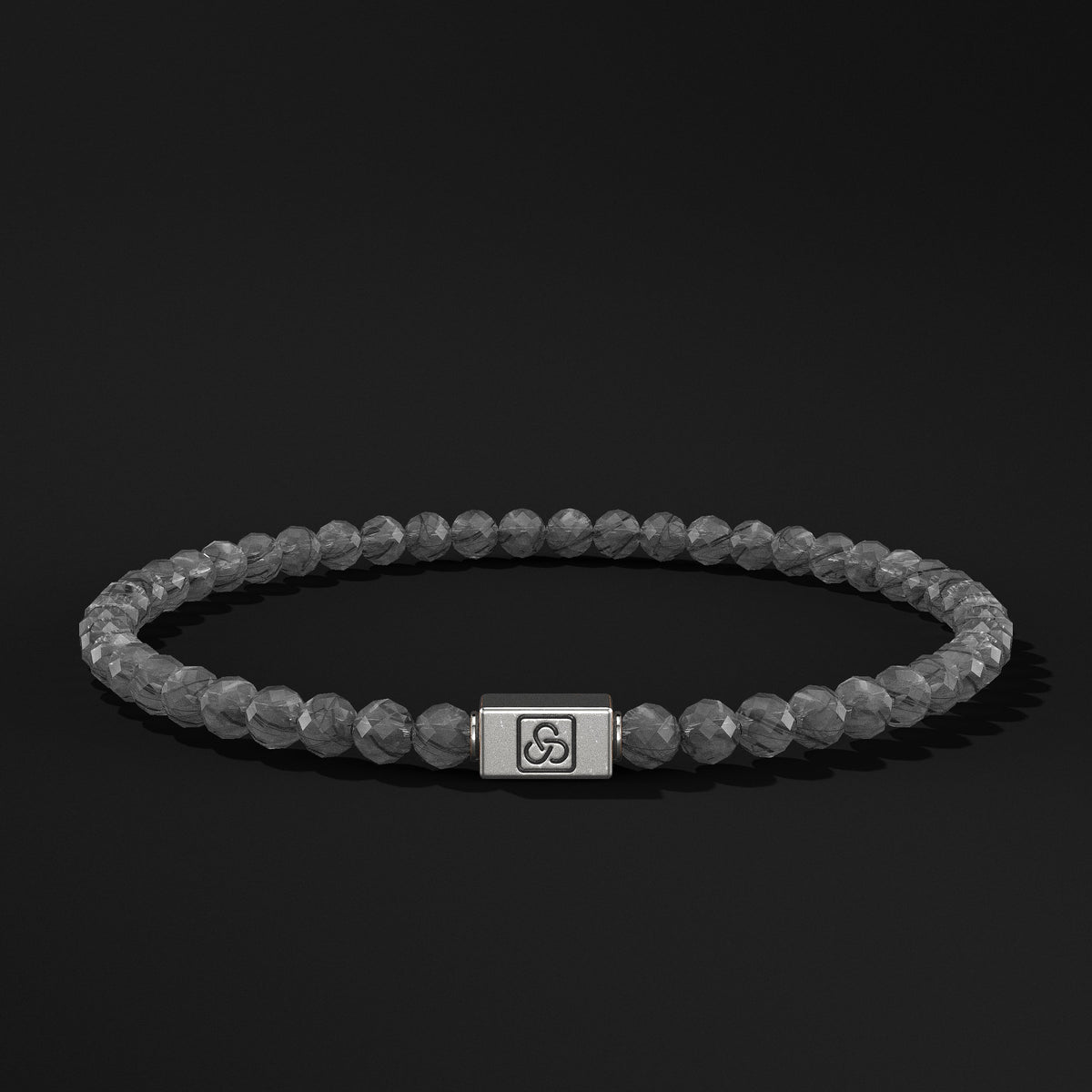 Essential Faceted Silver Bracelet 4mm