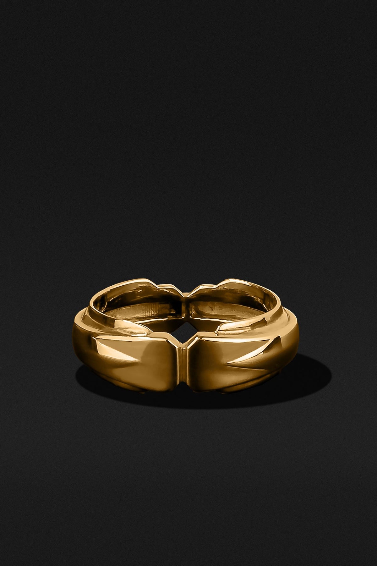 Layer Solid Gold Ring