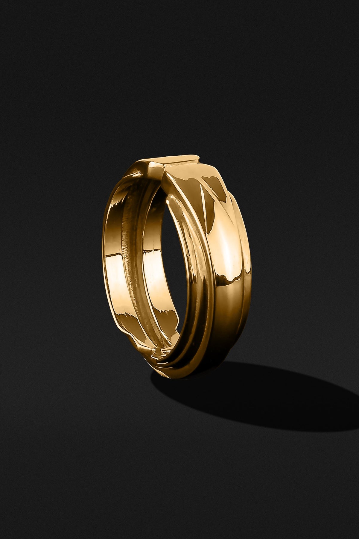 Layer Solid Gold Ring