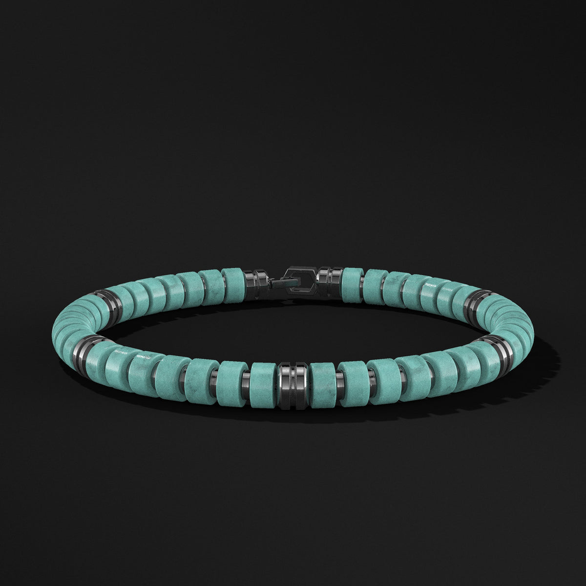 Premium Spacer Black Rhodium Bracelet 6mm