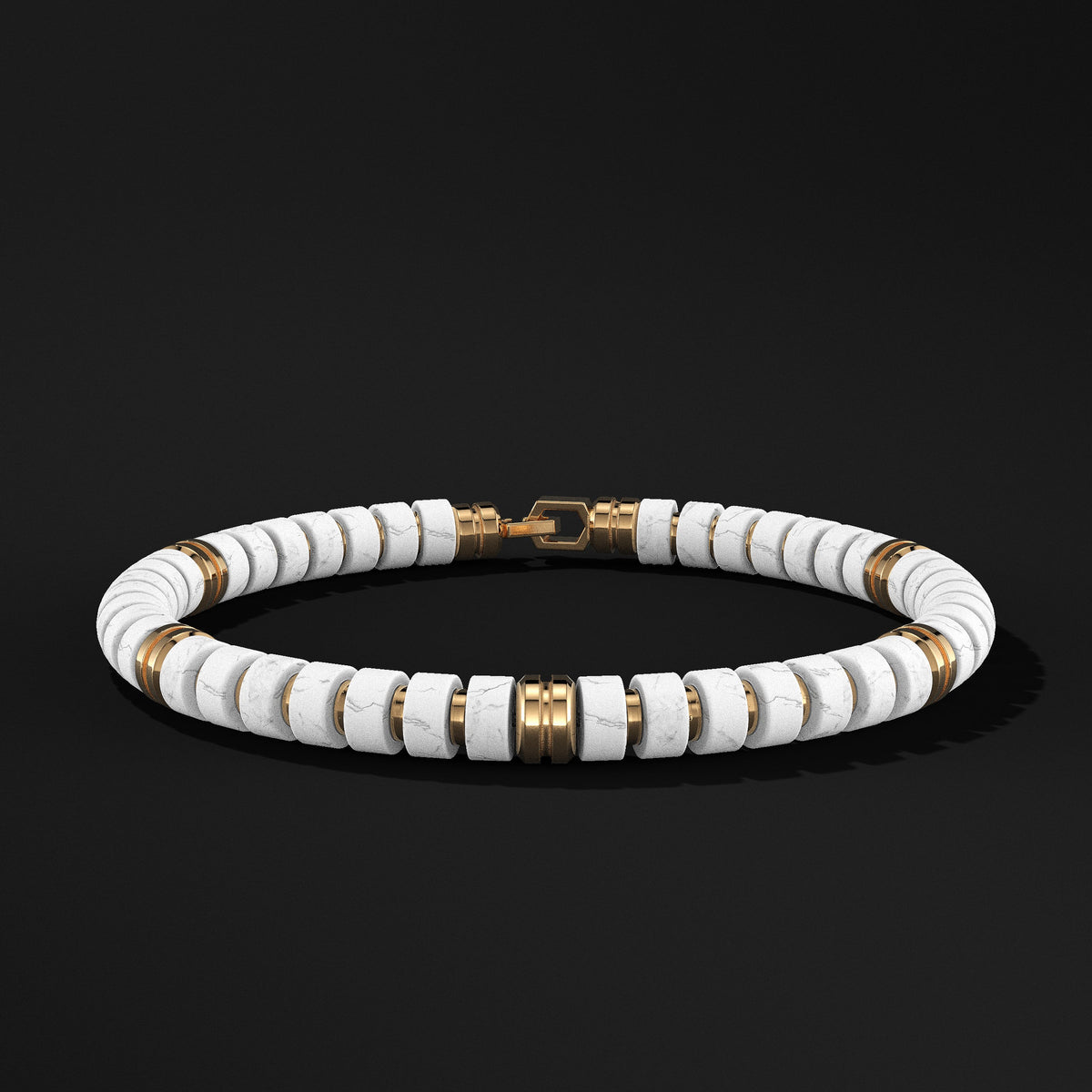 Premium Spacer Gold Vermeil Bracelet 6mm