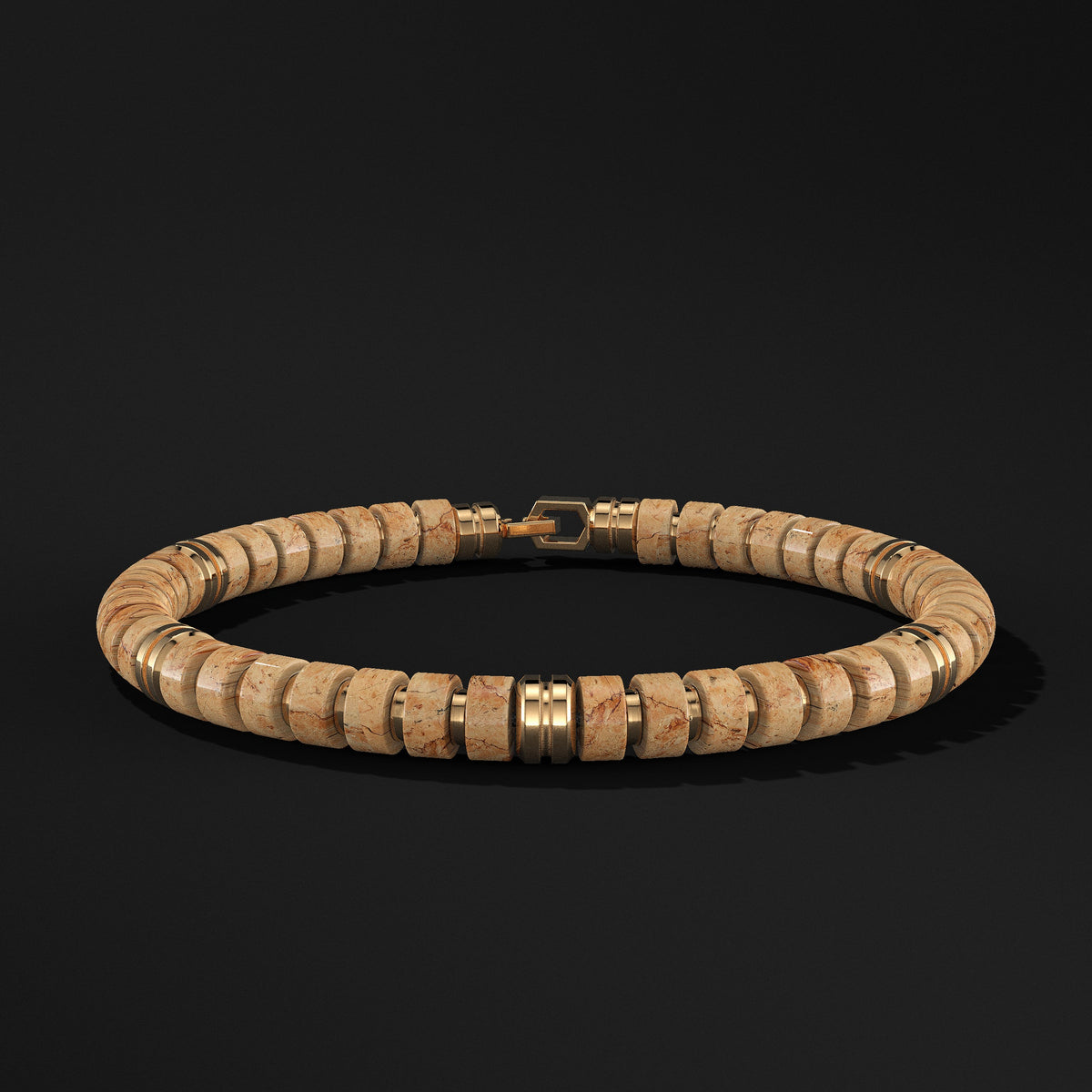 Premium Spacer Gold Vermeil Bracelet 6mm