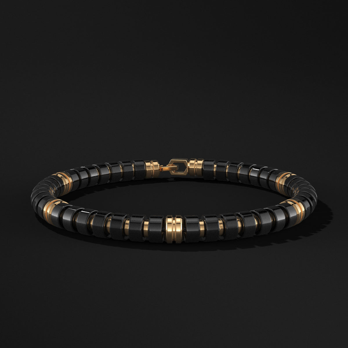 Premium Spacer Gold Vermeil Bracelet 6mm