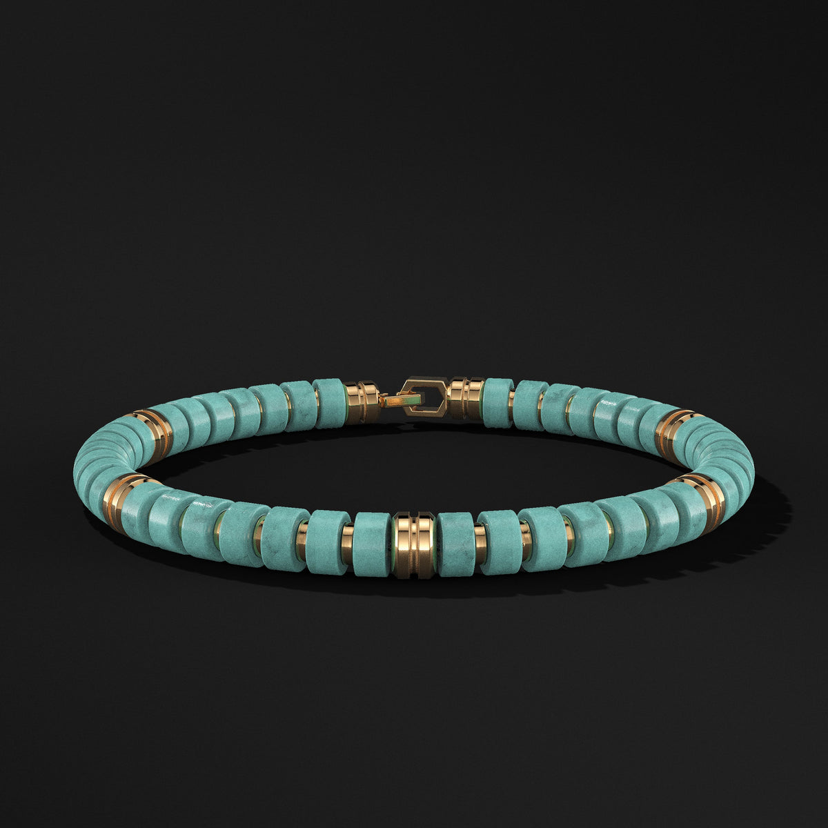Premium Spacer Gold Vermeil Bracelet 6mm