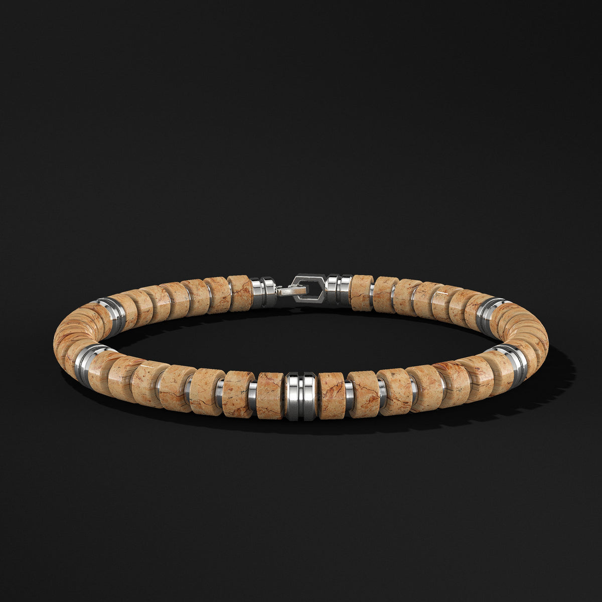 Premium Spacer Silver Bracelet 6mm