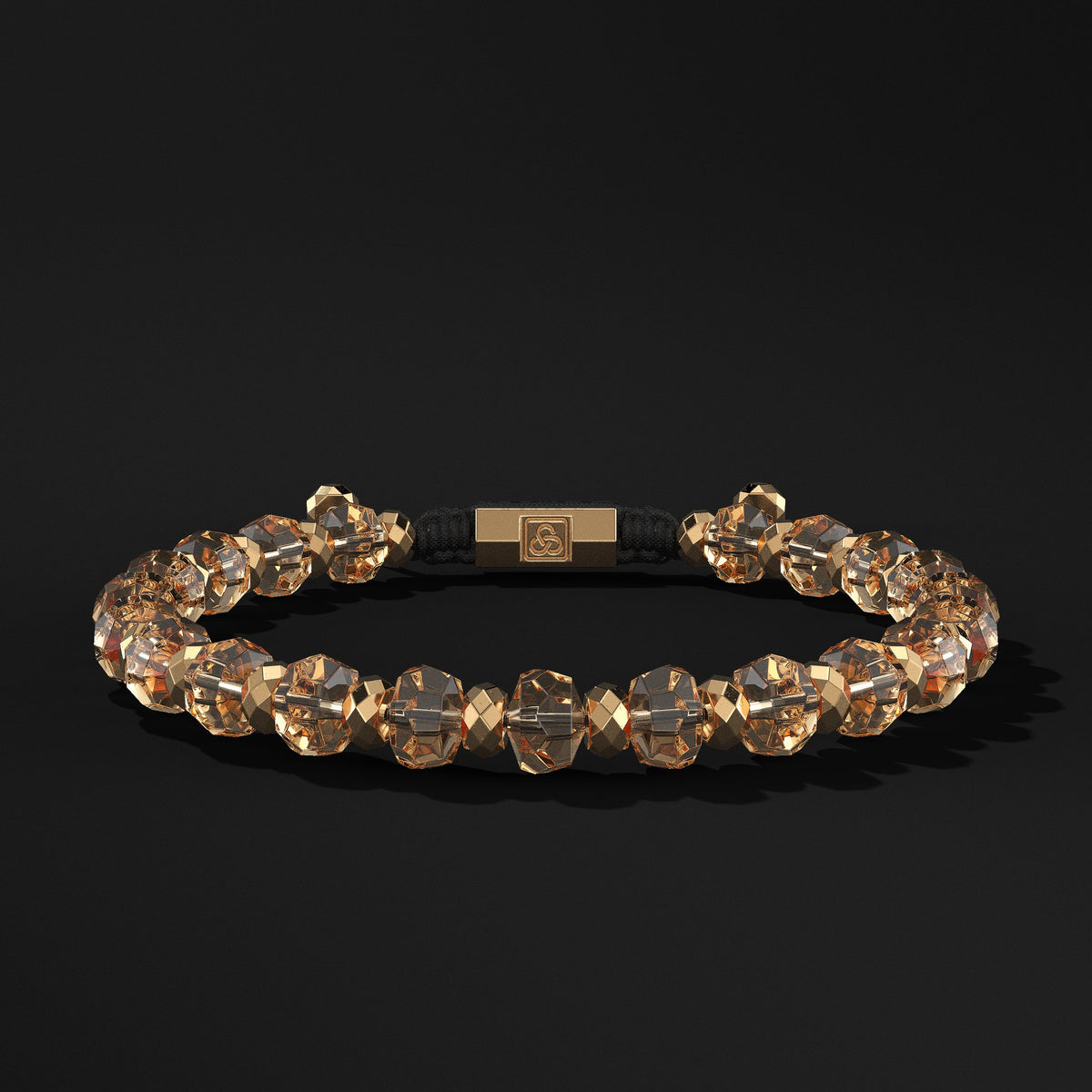 Rondelle Faceted Gold Vermeil Bracelet