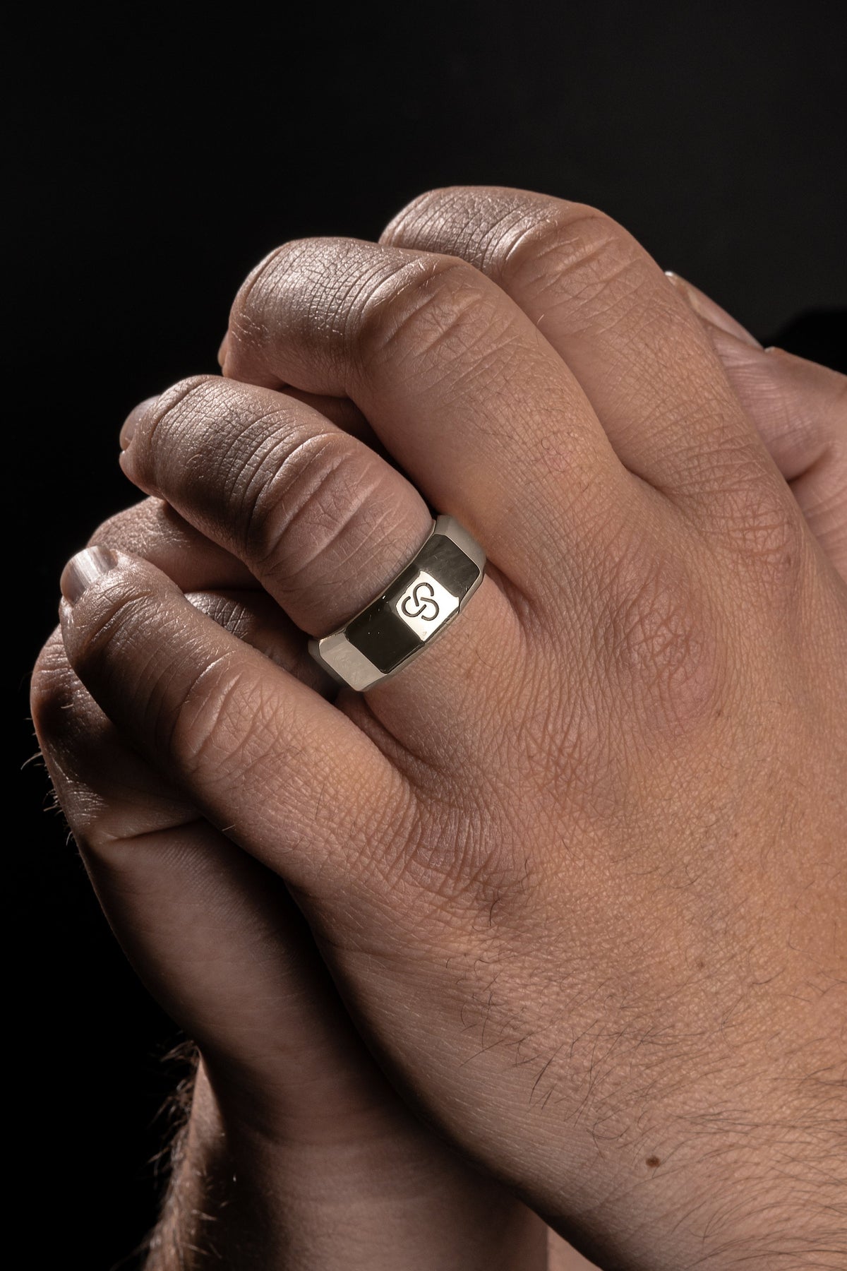Solid White Gold Ring - Essential