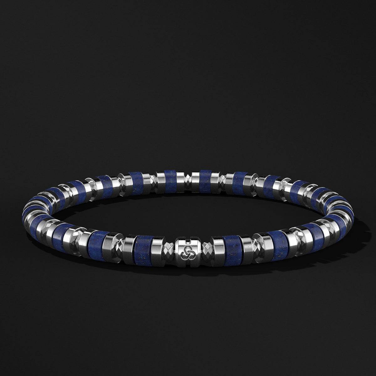 Spacer Beads Silver Bracelet 6mm