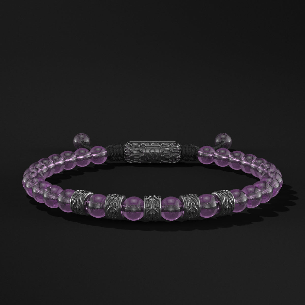 Snake Black Rhodium Bracelet 6mm