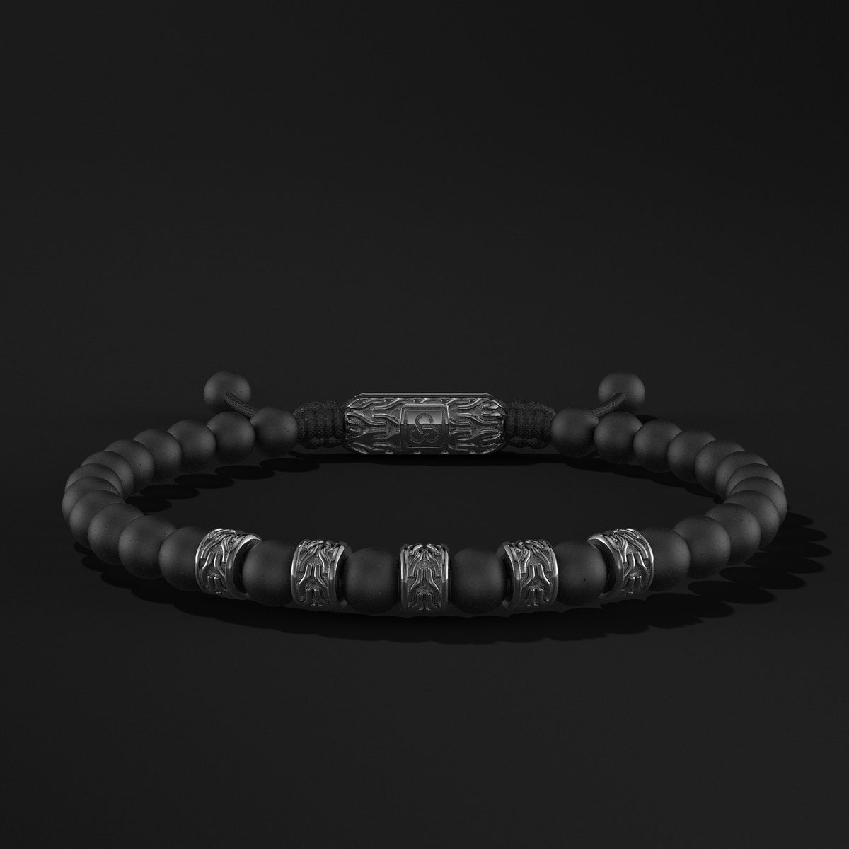 Snake Black Rhodium Bracelet 6mm