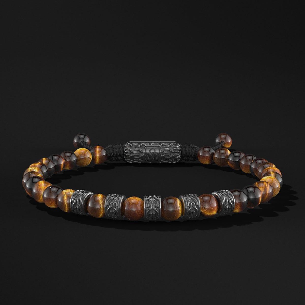 Snake Black Rhodium Bracelet 6mm