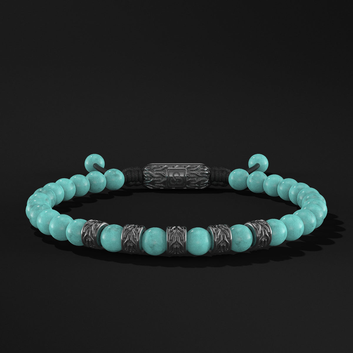 Snake Black Rhodium Bracelet 6mm