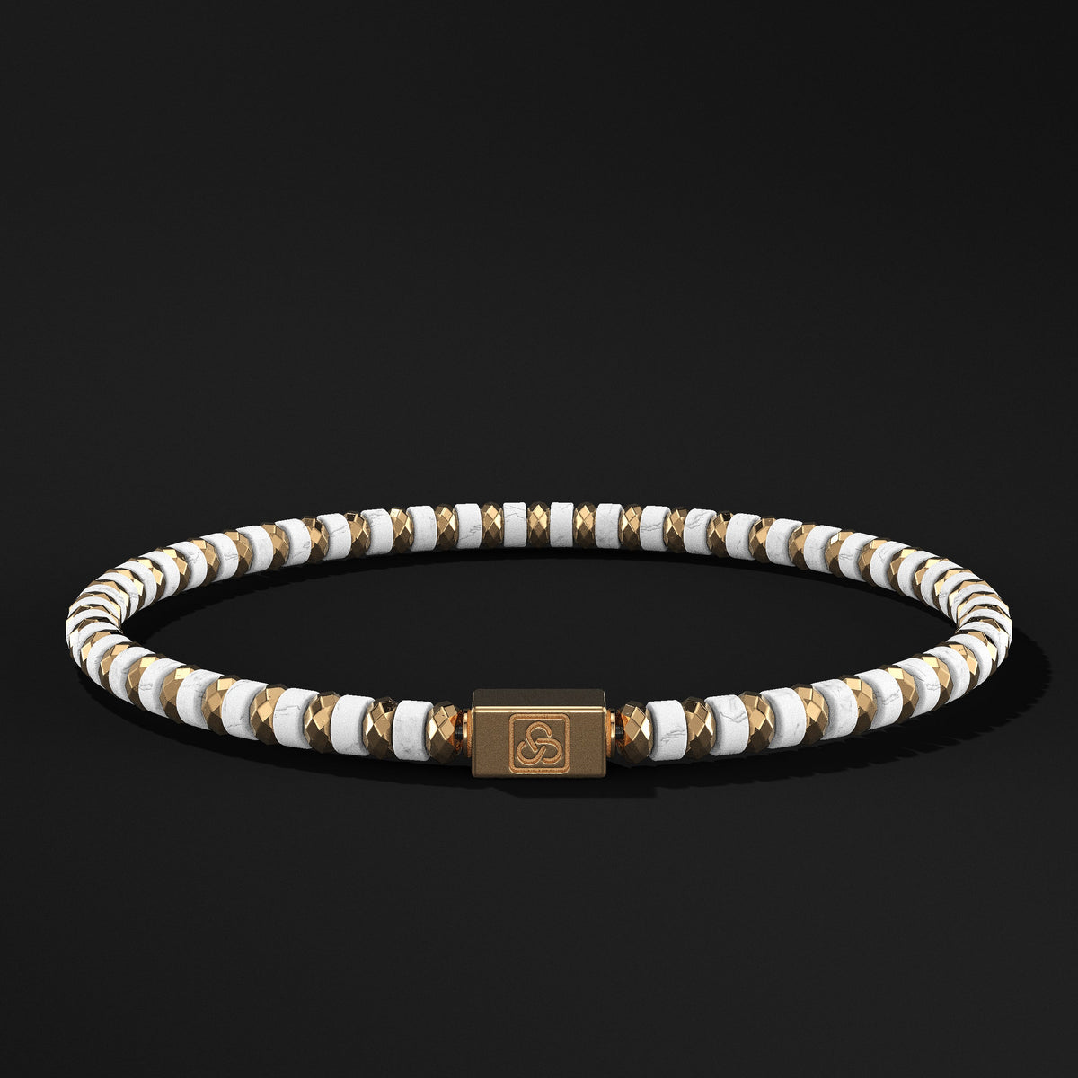 Spacer Beads Gold Vermeil Bracelet 4mm