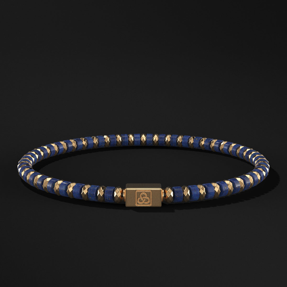 Spacer Beads Gold Vermeil Bracelet 4mm