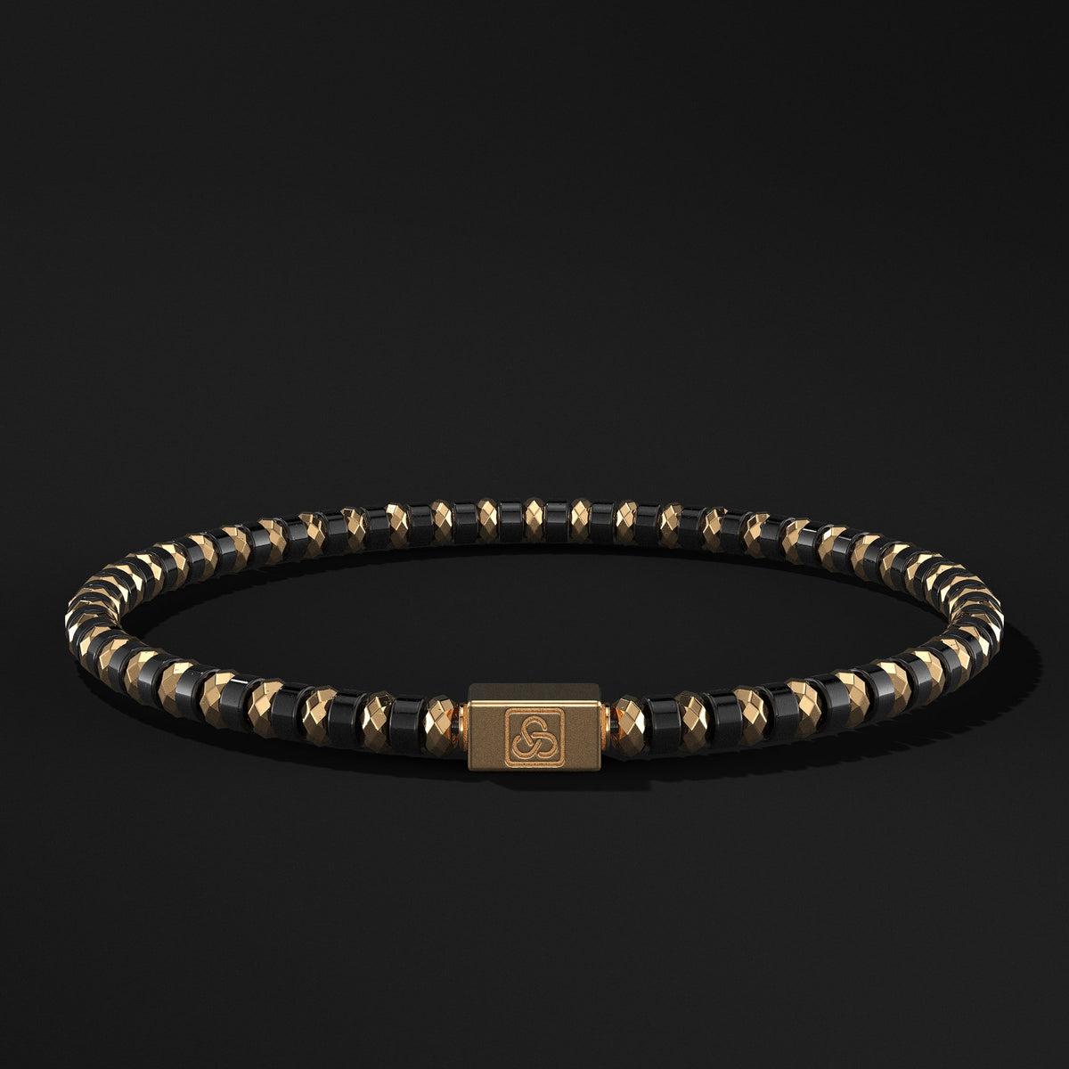Spacer Beads Gold Vermeil Bracelet 4mm