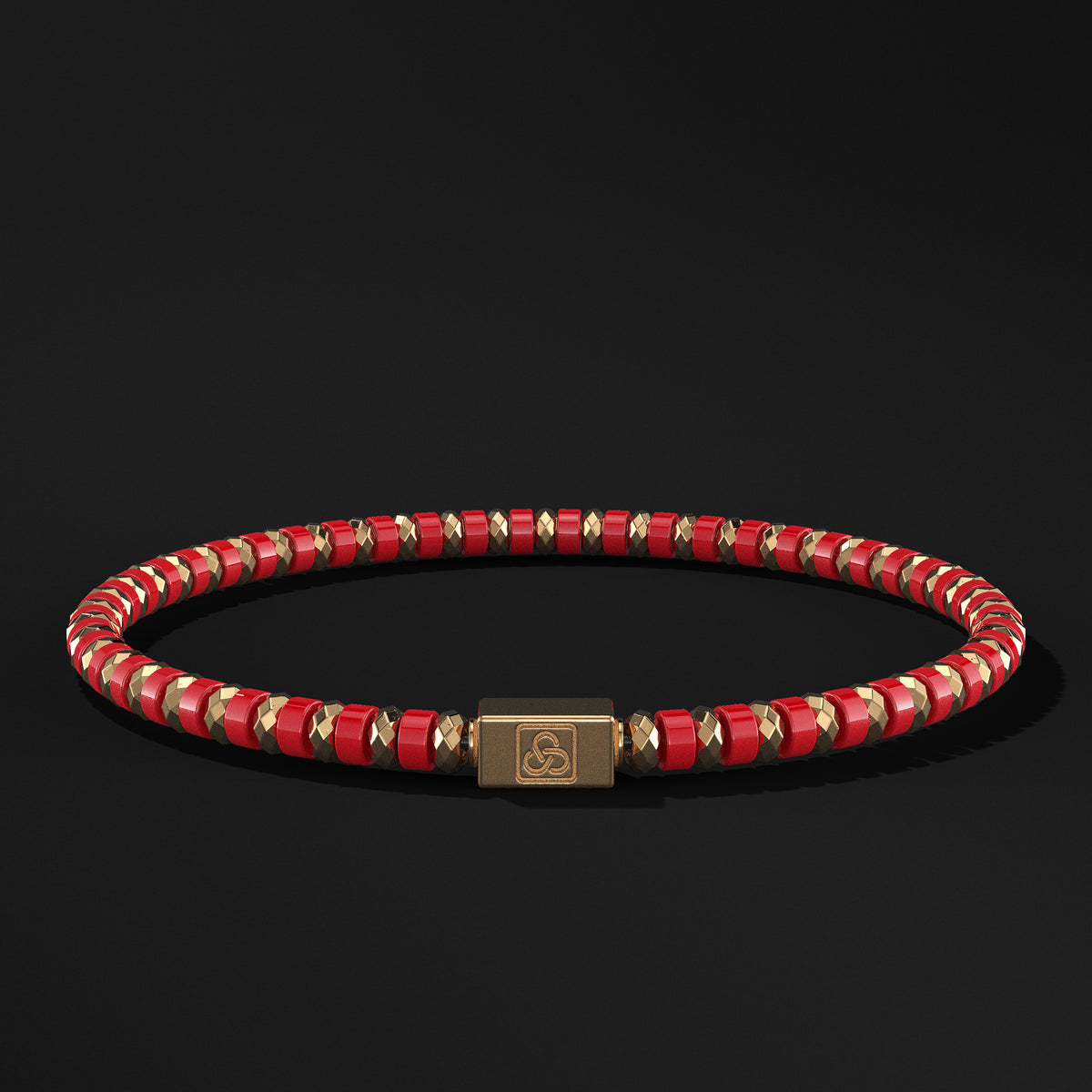 Spacer Beads Gold Vermeil Bracelet 4mm