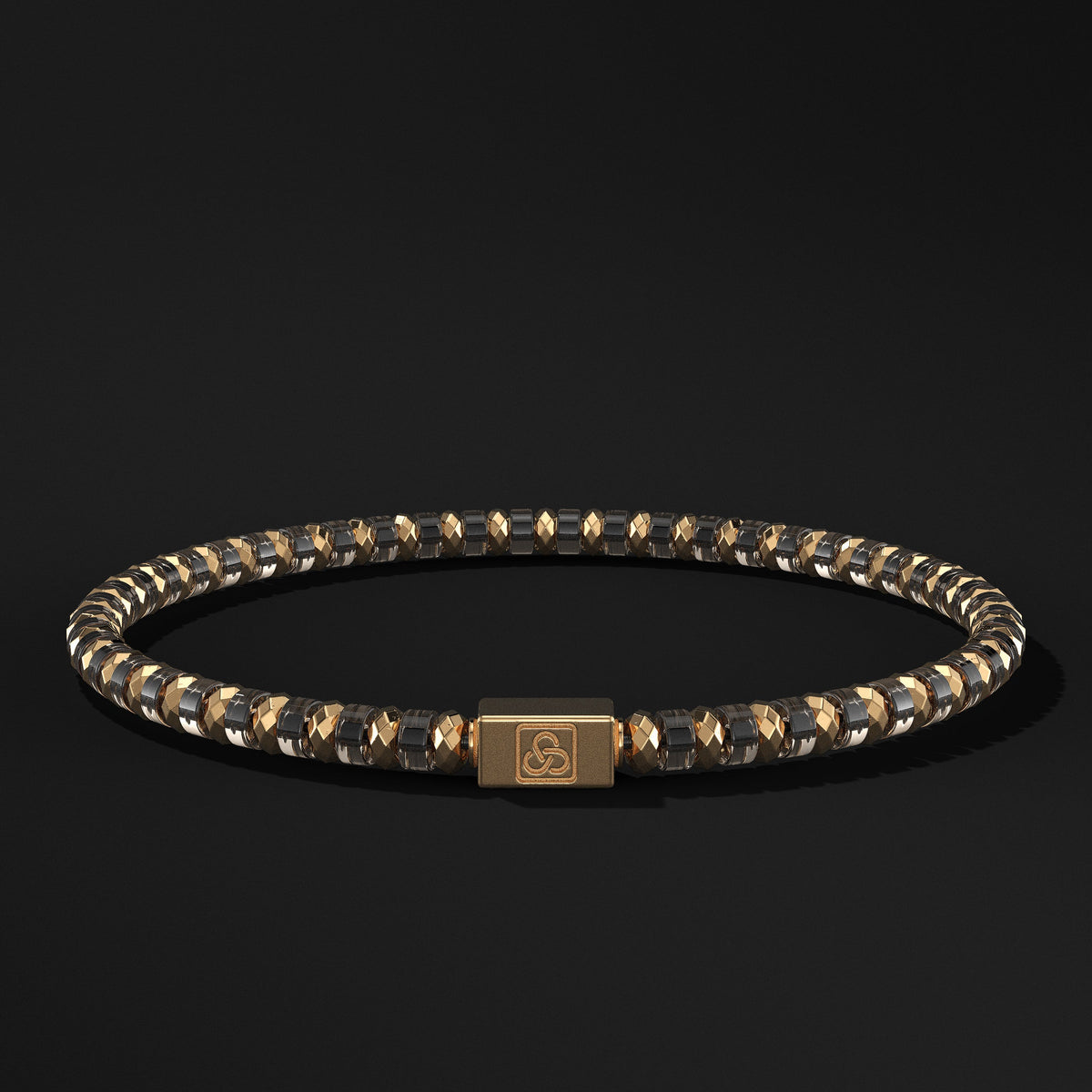 Spacer Beads Gold Vermeil Bracelet 4mm