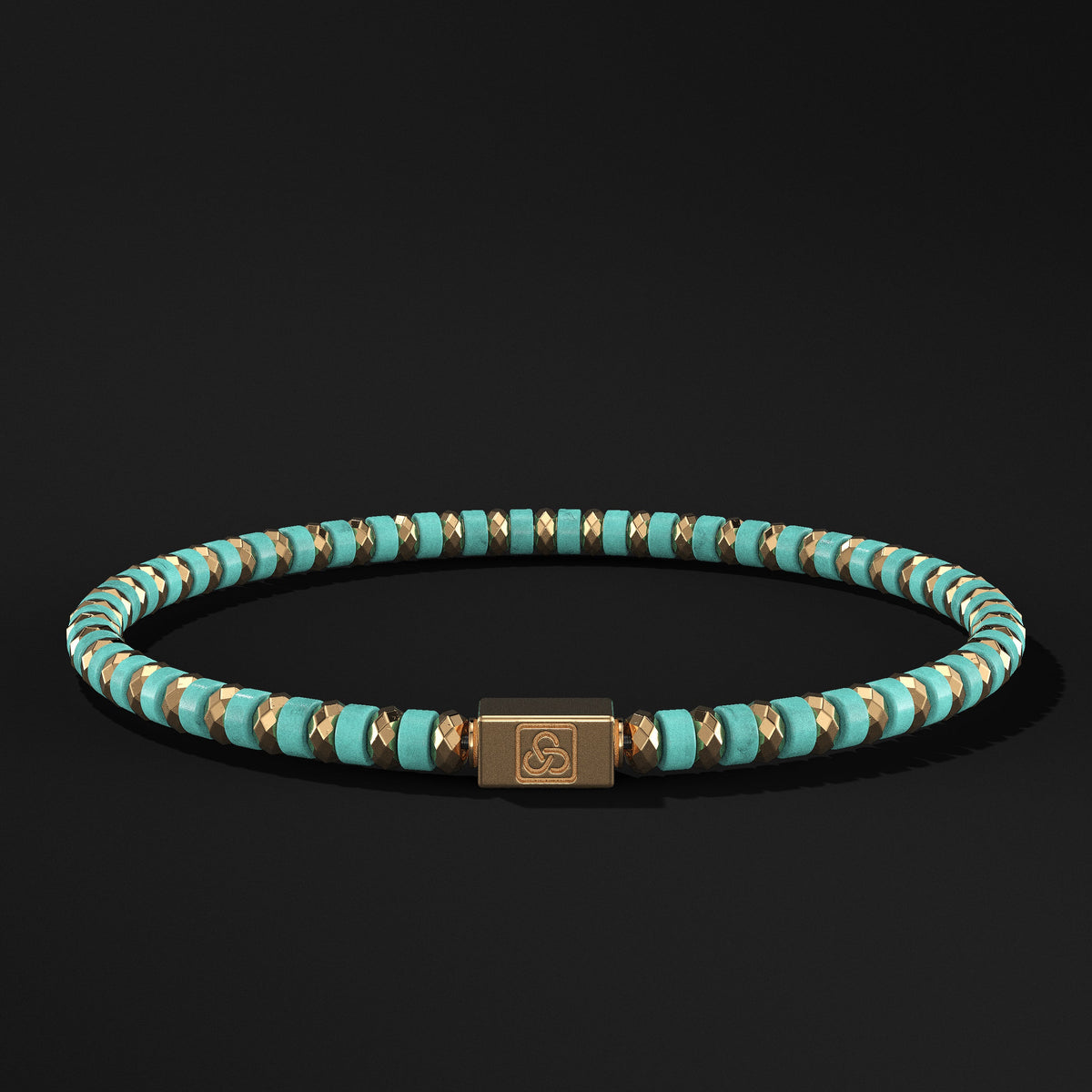 Spacer Beads Gold Vermeil Bracelet 4mm