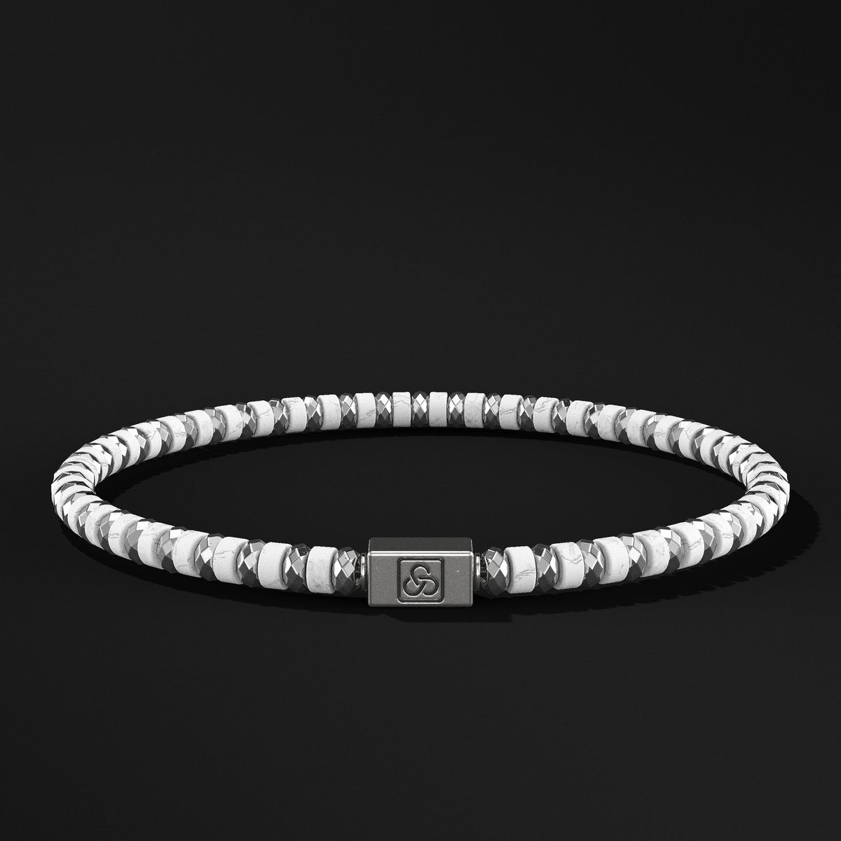 Spacer Beads Silver Bracelet 4mm