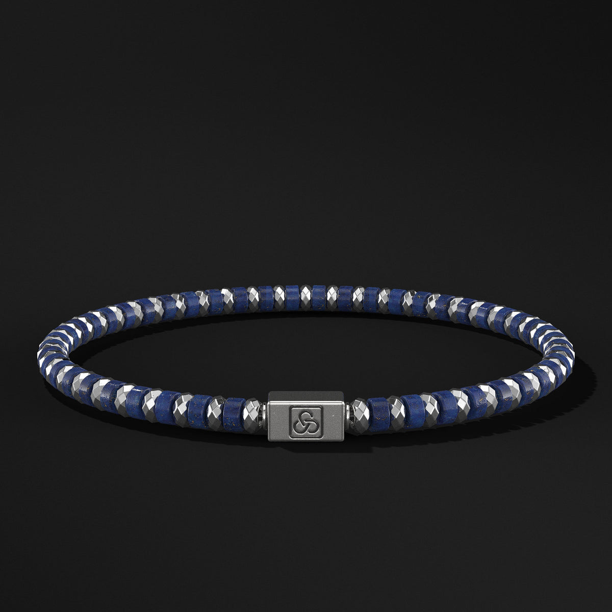 Spacer Beads Silver Bracelet 4mm